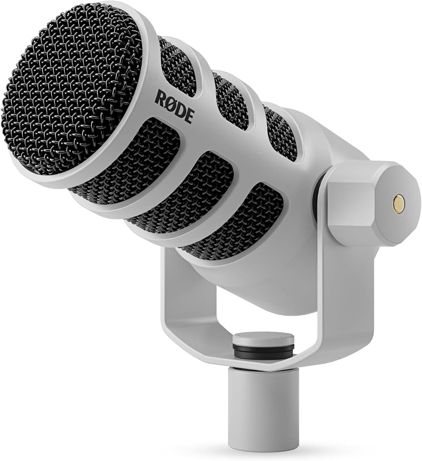 میکروفون داینامیک برای پادکست، استریم و تولید محتوا RØDE با اتصال XLR و USB مدل PodMic USB سفید میکروفون داینامیک برای پادکست، استریم و تولید محتوا RØDE با اتصال XLR و USB مدل PodMic USB سفید