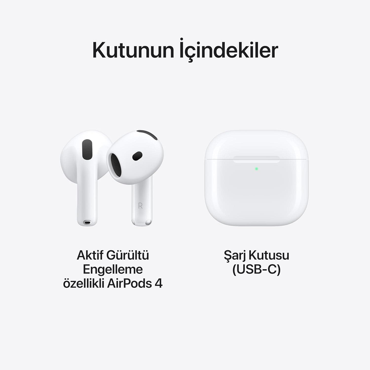 هدفون بیسیم Apple AirPods 4 با حذف نویز فعال و کیس شارژ USB-C هدفون بیسیم Apple AirPods 4 با حذف نویز فعال و کیس شارژ USB-C