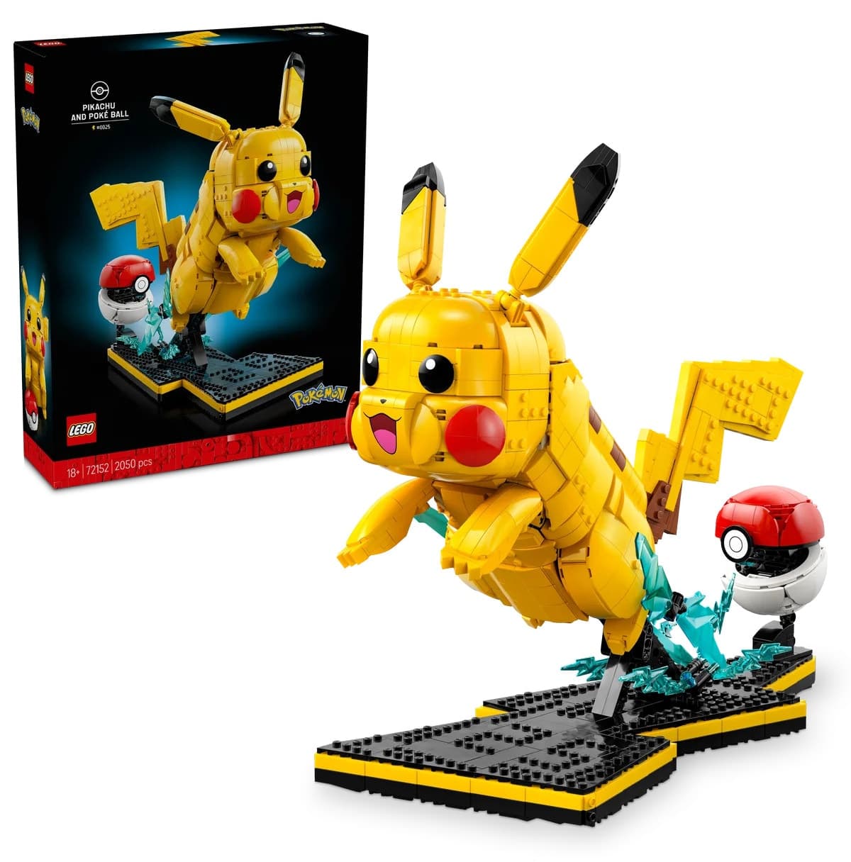 لگو Pokémon Pikachu و Poké Ball مدل 72152 با 2050 قطعه لگو Pokémon Pikachu و Poké Ball مدل 72152 با 2050 قطعه