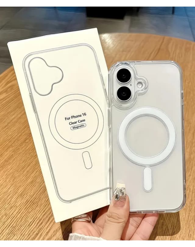 قاب گوشی KVK PRİVACY مدل Iphone 16 شفاف MagSafe ضد ضربه برجستگی دوربین قاب گوشی KVK PRİVACY مدل Iphone 16 شفاف MagSafe ضد ضربه برجستگی دوربین