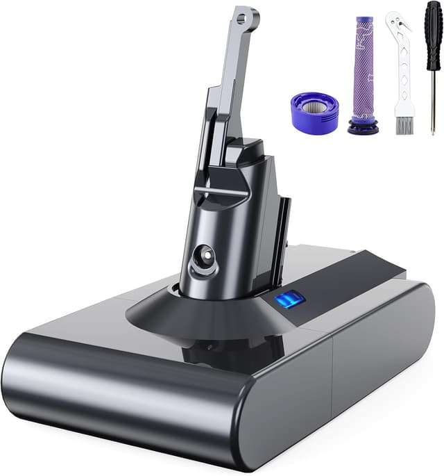 باتری جایگزین Vunzo با ظرفیت 8000 mAh مناسب جاروبرقی Dyson V8 باتری جایگزین Vunzo با ظرفیت 8000 mAh مناسب جاروبرقی Dyson V8