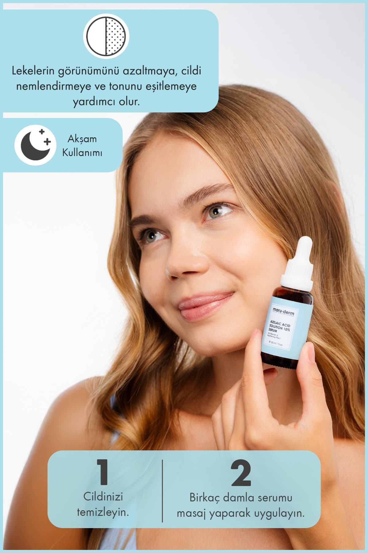 سرم مراقبت از پوست Maru.Derm با محلول اسید آزلائیک %10 روشنکننده و ضدلک 30 ml سرم مراقبت از پوست Maru.Derm با محلول اسید آزلائیک %10 روشنکننده و ضدلک 30 ml
