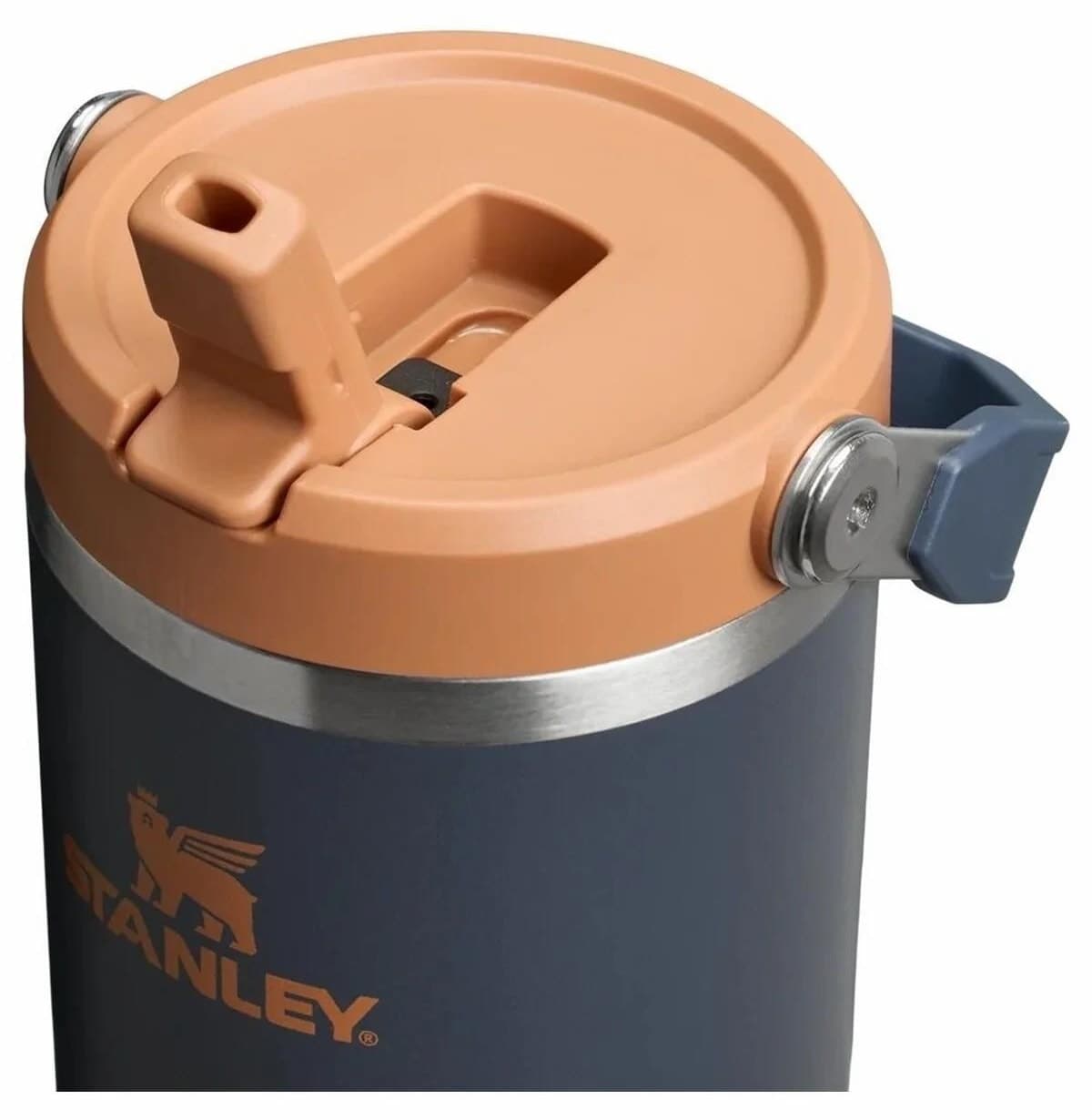 لیوان ترموس Stanley IceFlow Flip Straw 2.0 نیدار 0,89 LT 30Oz سرمهای مدل 10-12043-073 لیوان ترموس Stanley IceFlow Flip Straw 2.0 نیدار 0,89 LT 30Oz سرمهای مدل 10-12043-073