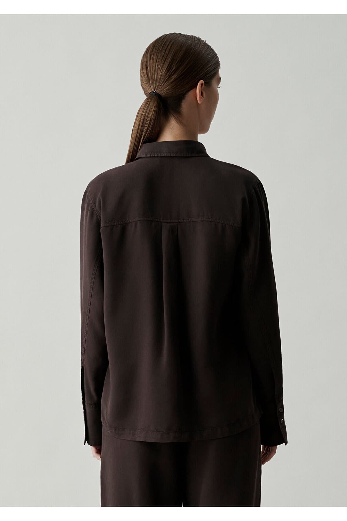 پیراهن زنانه Mavi لیوسل Tencel قهوهای فیت گشاد مدل 1211649-90707 پیراهن زنانه Mavi لیوسل Tencel قهوهای فیت گشاد مدل 1211649-90707