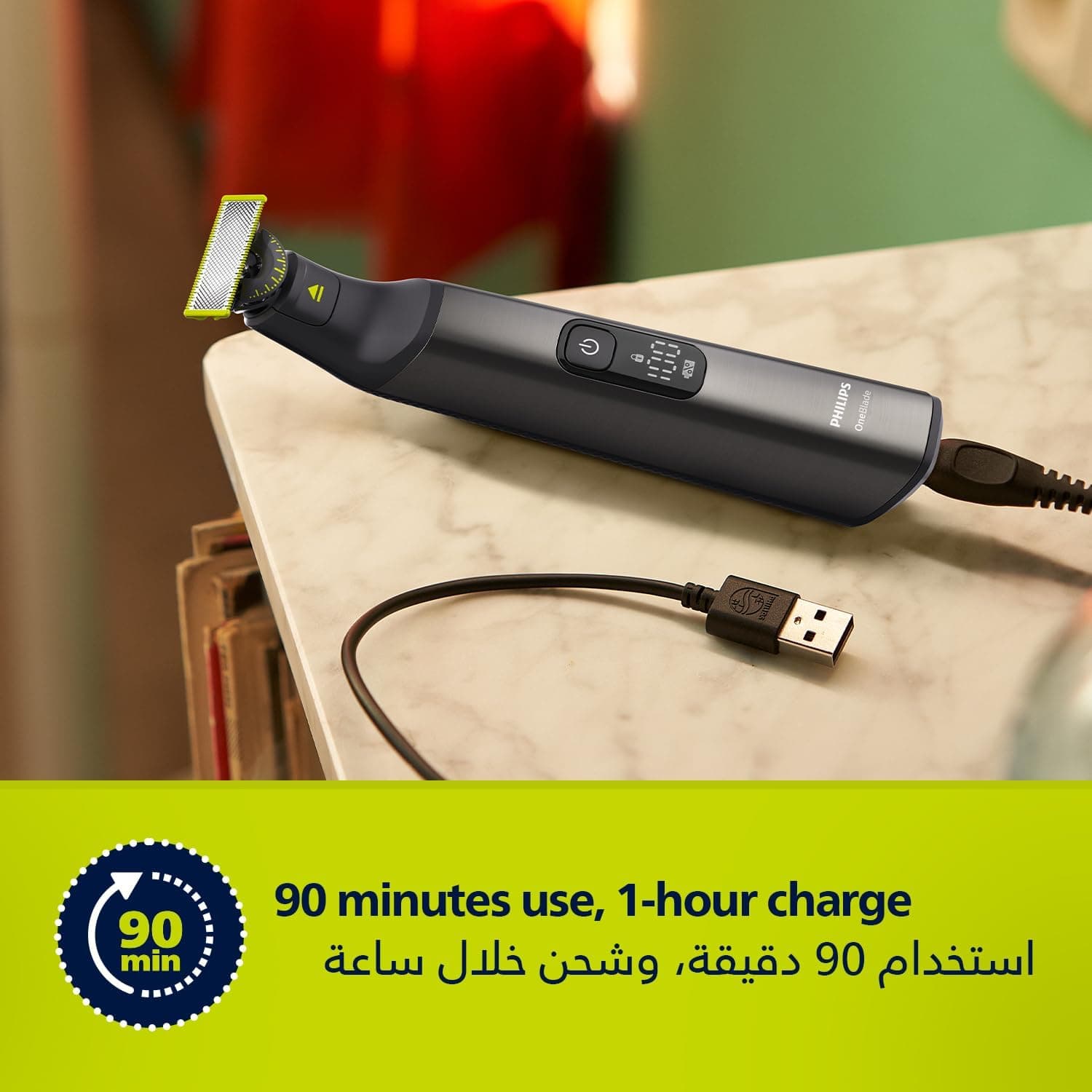 ماشین اصلاح ترکیبی صورت و بدن PHILIPS OneBlade Pro با شانه دقیق 12 حالته ضدآب، استفاده بیسیم 90 دقیقهای مدل QP6542/10 ماشین اصلاح ترکیبی صورت و بدن PHILIPS OneBlade Pro با شانه دقیق 12 حالته ضدآب، استفاده بیسیم 90 دقیقهای مدل QP6542/10