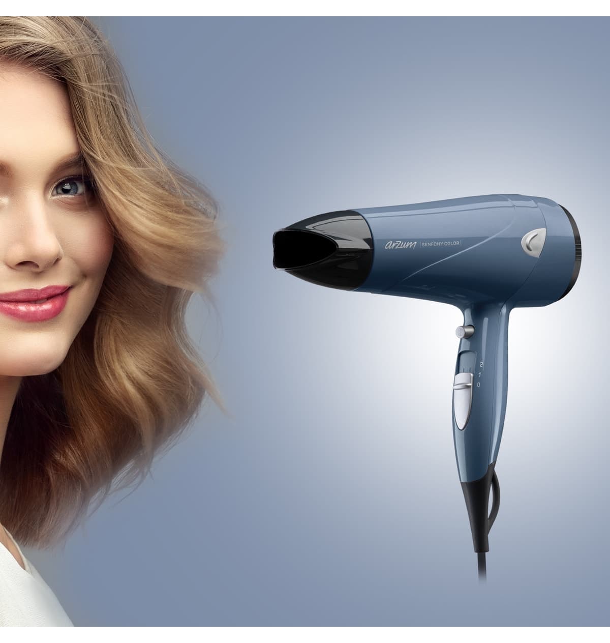 سشوار Arzum Senfony Color 2000W آبی تیره مدل AR5014 سشوار Arzum Senfony Color 2000W آبی تیره مدل AR5014