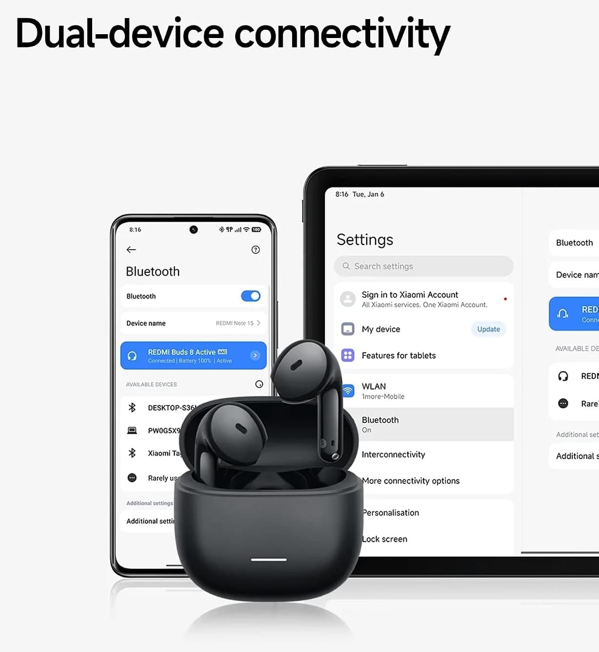 ایرباد Xiaomi Redmi Buds 8 Active آبی ایرباد Xiaomi Redmi Buds 8 Active آبی