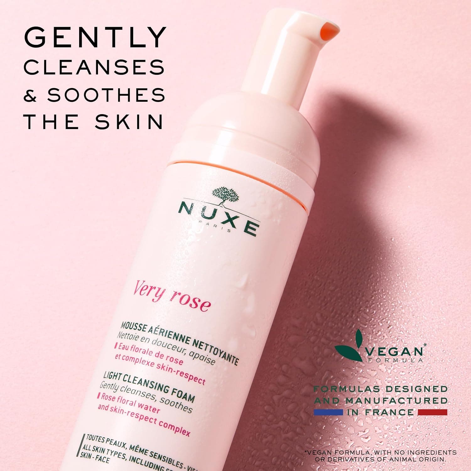 فوم پاککننده میسلار صورت Nuxe Very Rose 150 ml فوم پاککننده میسلار صورت Nuxe Very Rose 150 ml