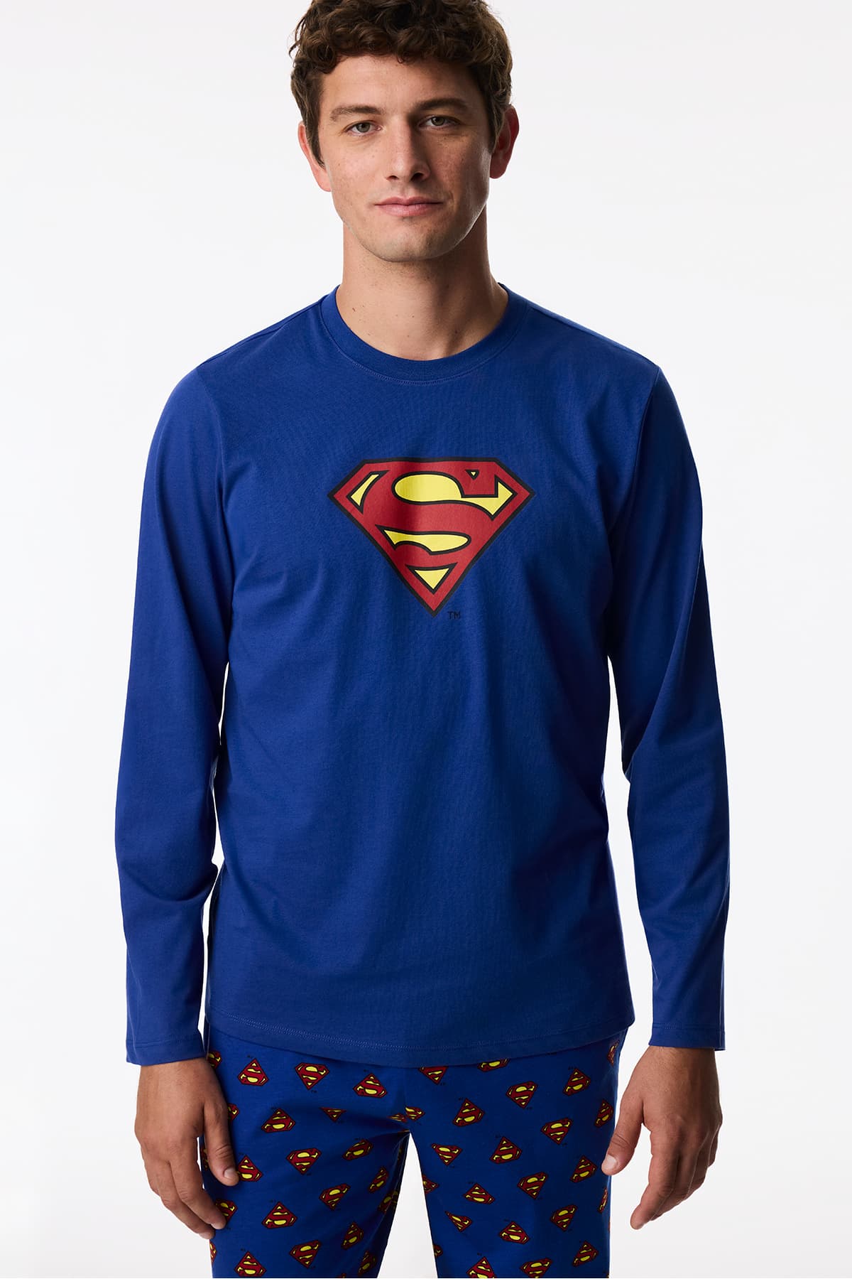ست پیژامه مردانه Penti اکوسه آستین بلند Superman ست پیژامه مردانه Penti اکوسه آستین بلند Superman