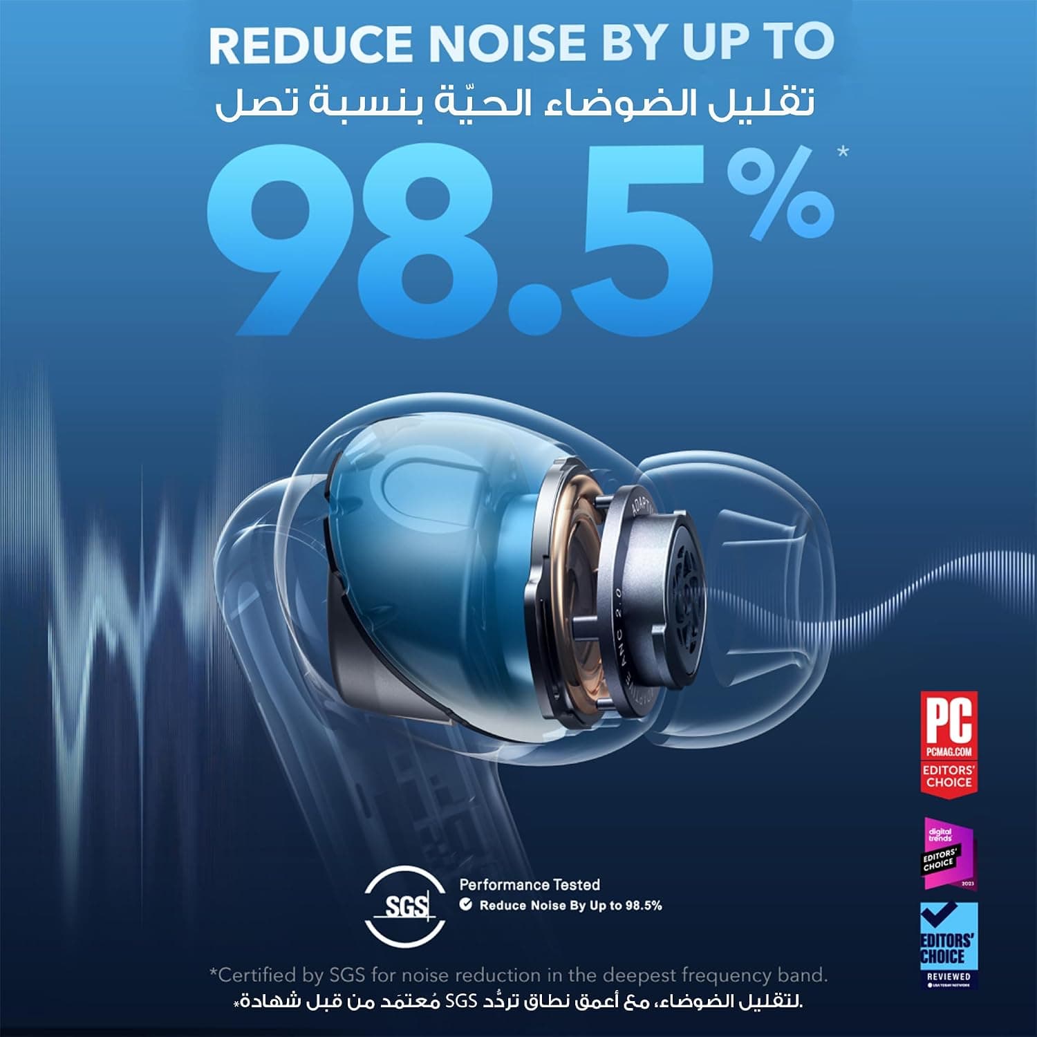 ایربادز Soundcore by Anker کاهش نویز 98.5% مدل Liberty 4 NC ایربادز Soundcore by Anker کاهش نویز 98.5% مدل Liberty 4 NC