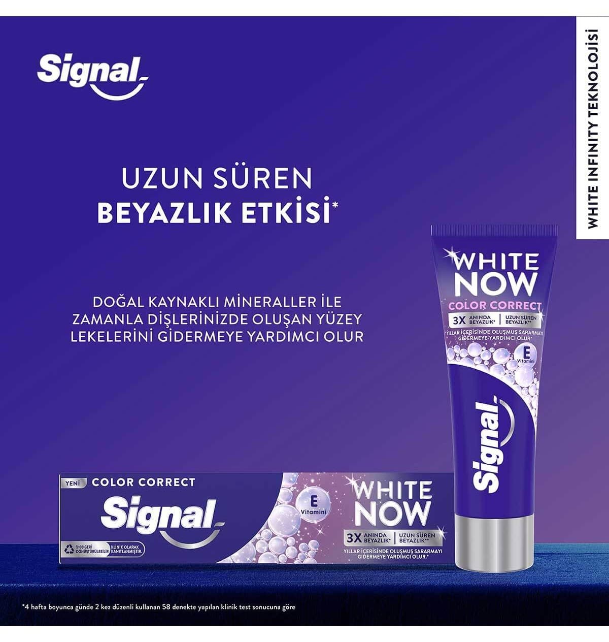خمیر دندان Signal سفیدکننده ماندگاری طولانی مدل White Now Color Correct 75 ml X2 خمیر دندان Signal سفیدکننده ماندگاری طولانی مدل White Now Color Correct 75 ml X2