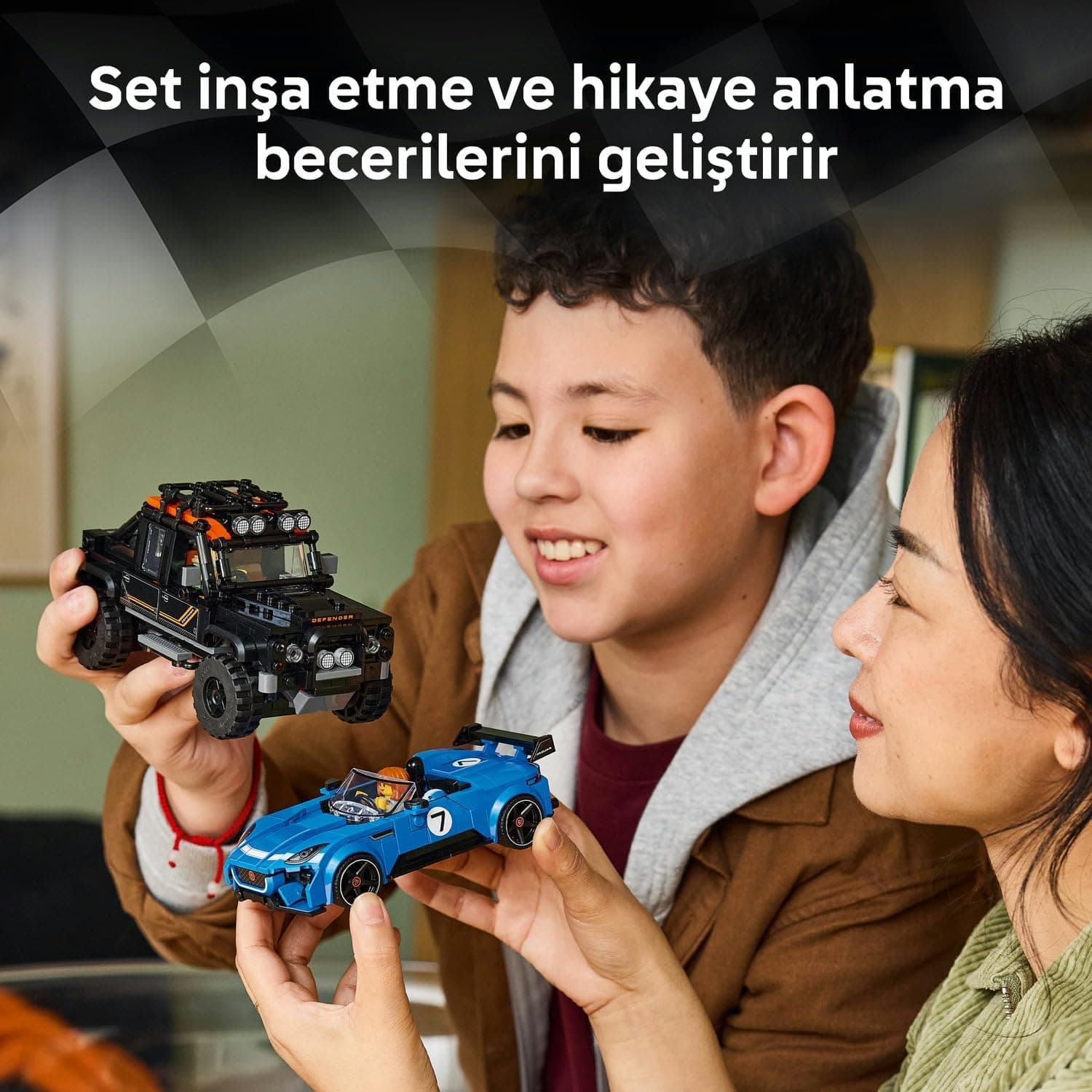 مجموعه لگو LEGO Speed Champions Jaguar Project 7 و Land Rover Defender 77264 مجموعه لگو LEGO Speed Champions Jaguar Project 7 و Land Rover Defender 77264