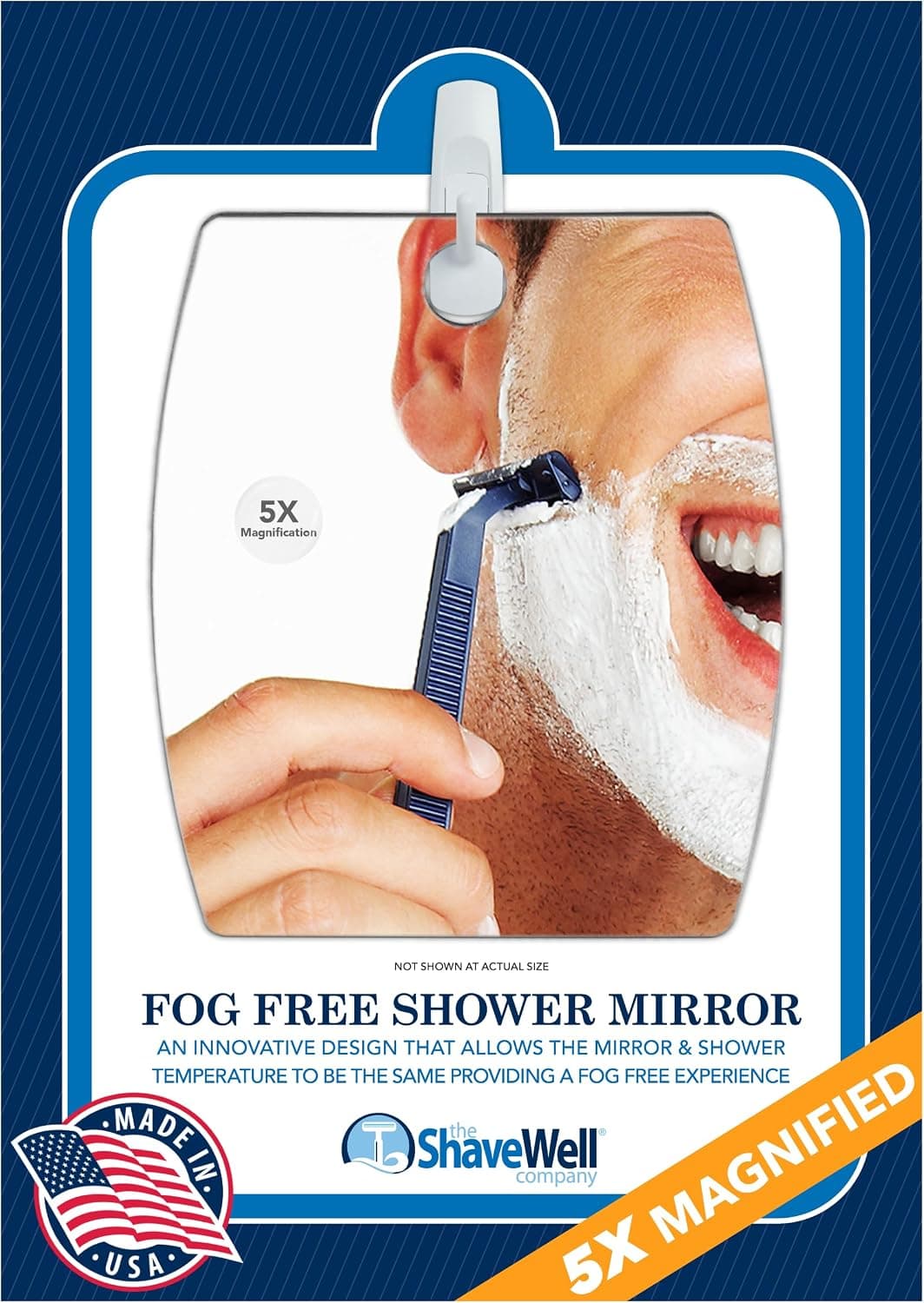 آینه اصلاح ضد بخار مردانه و زنانه The Shave Well Company XL آینه اصلاح ضد بخار مردانه و زنانه The Shave Well Company XL