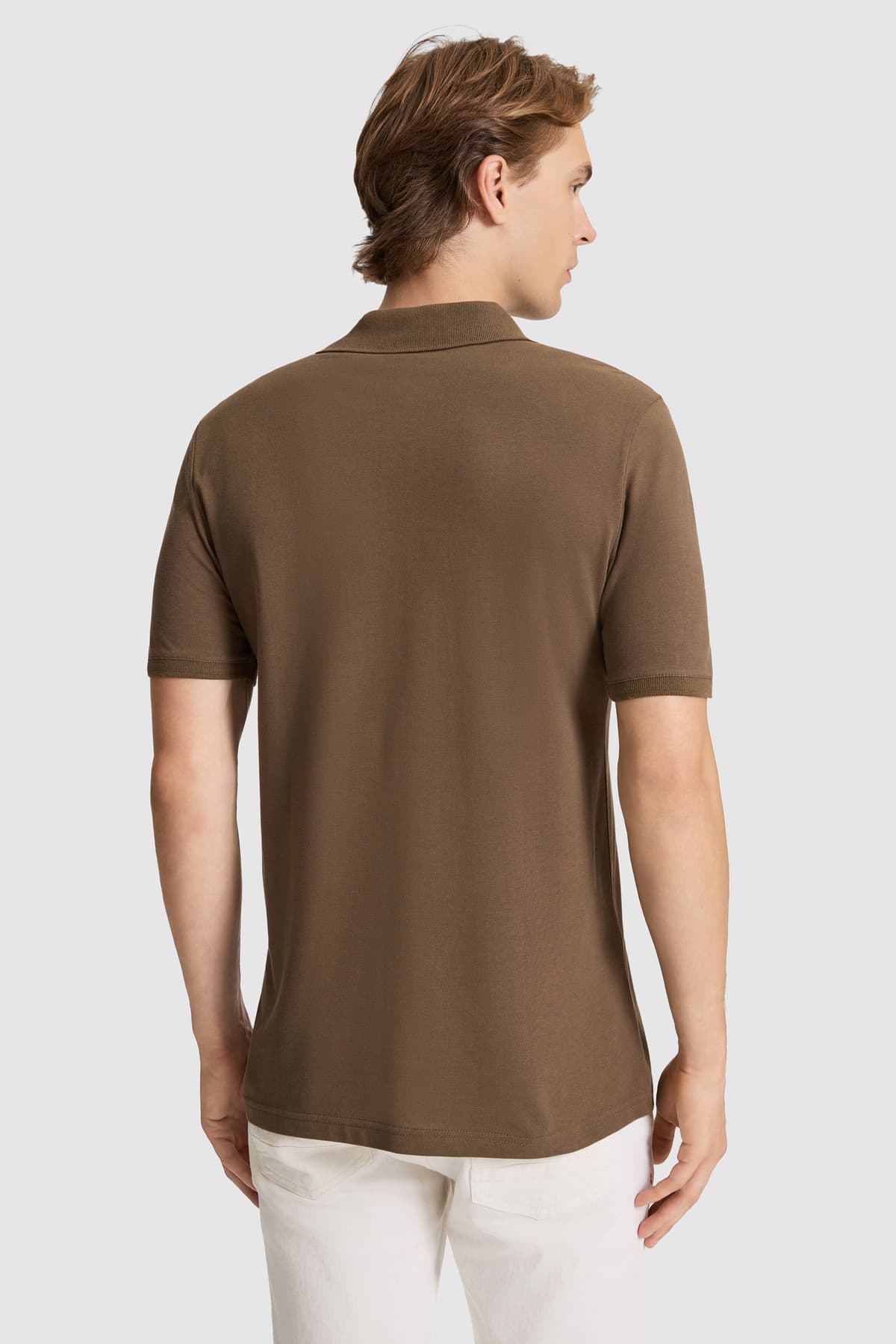 تیشرت مردانه U.S. Polo Assn. قهوهای فیت معمولی یقه پولو مدل 50326985-VR029 تیشرت مردانه U.S. Polo Assn. قهوهای فیت معمولی یقه پولو مدل 50326985-VR029