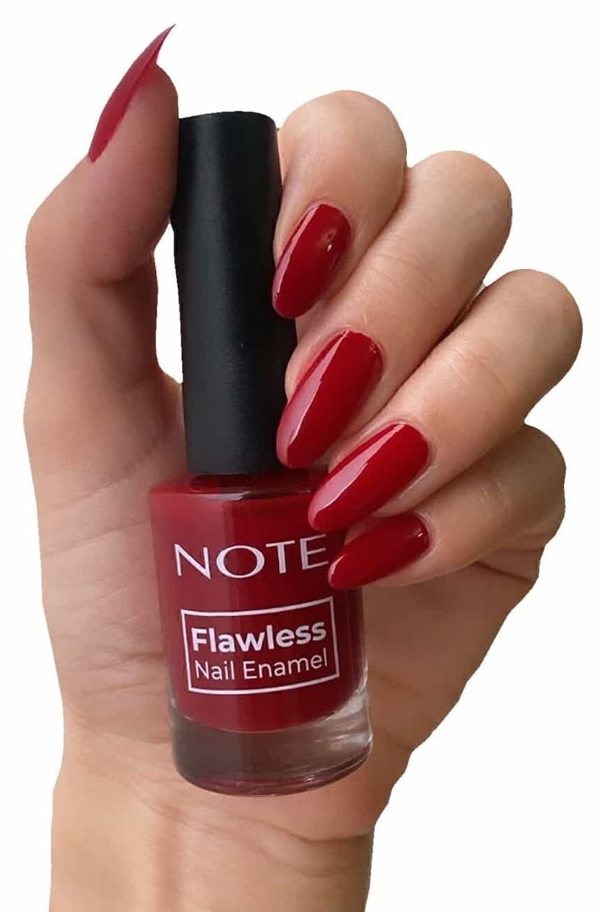 لاک ناخن Note Cosmetics Flawless مدل 102 قرمز شرابی لاک ناخن Note Cosmetics Flawless مدل 102 قرمز شرابی