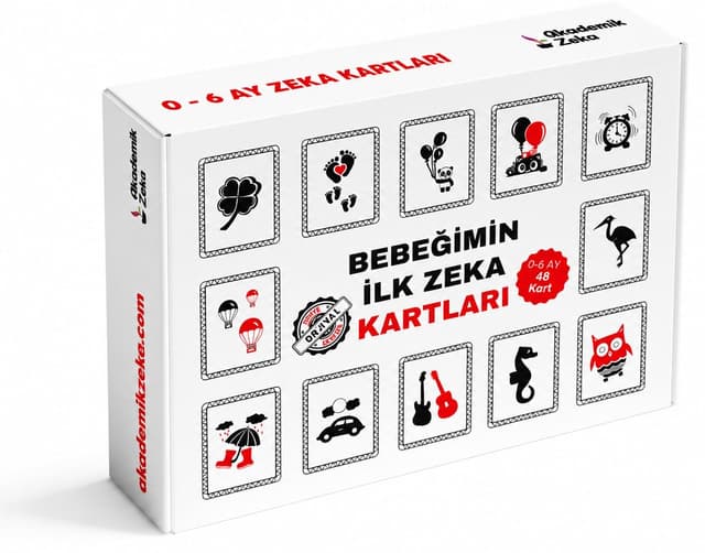 کارتهای هوش اولیه نوزاد akademik zeka 0-6 ماه کارتهای هوش اولیه نوزاد akademik zeka 0-6 ماه