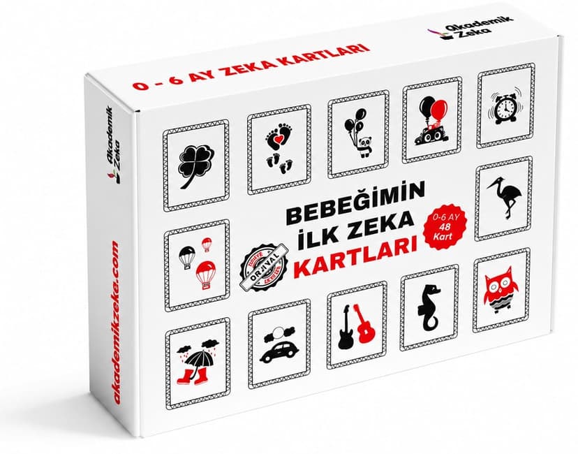 کارتهای هوش اولیه نوزاد akademik zeka 0-6 ماه کارتهای هوش اولیه نوزاد akademik zeka 0-6 ماه