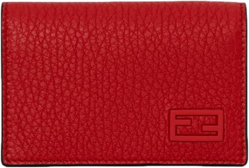 کیف کارت زنانه FENDI Baguette چرم دانهدار قرمز مدل 7M0222 کیف کارت زنانه FENDI Baguette چرم دانهدار قرمز مدل 7M0222