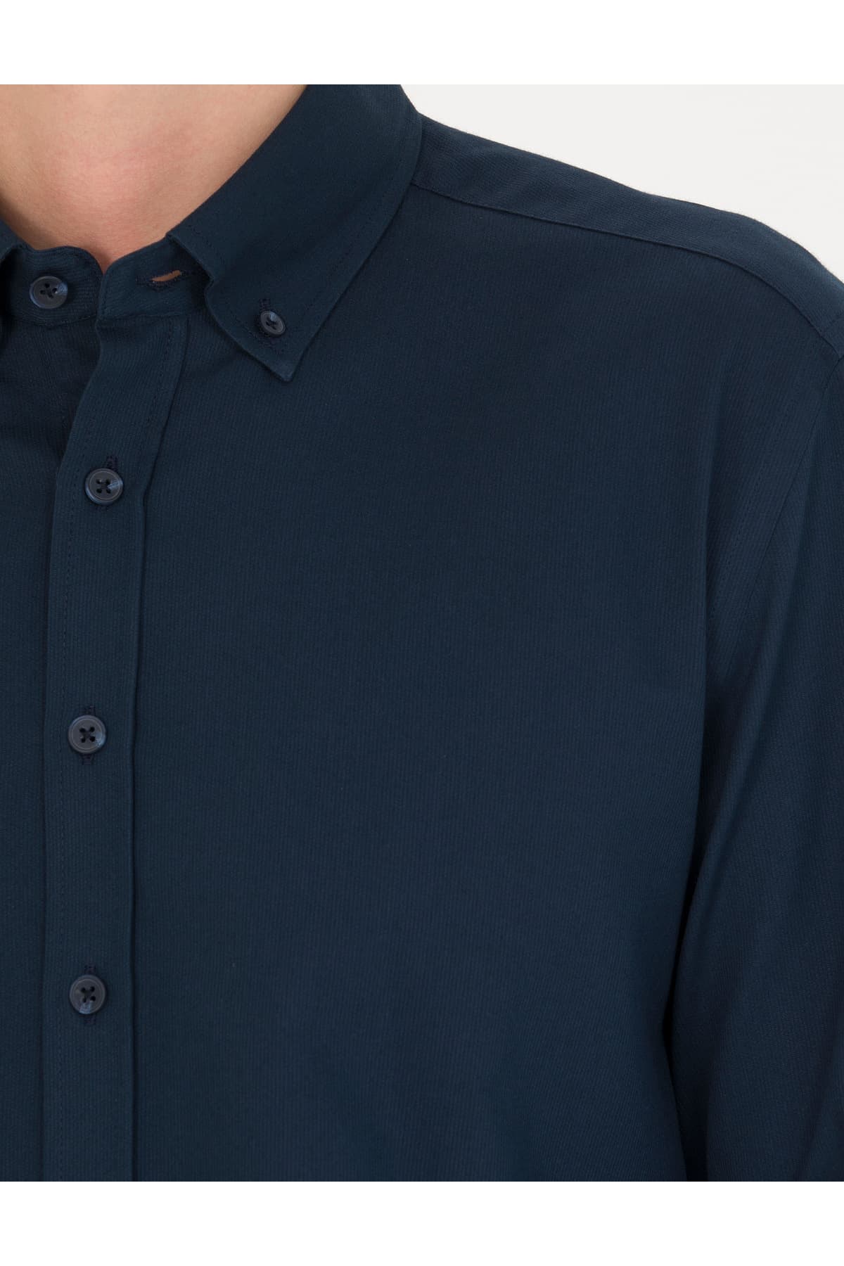 پیراهن آستینبلند Pierre Cardin سرمهای فیت معمولی مدل 50276553-VR033 پیراهن آستینبلند Pierre Cardin سرمهای فیت معمولی مدل 50276553-VR033