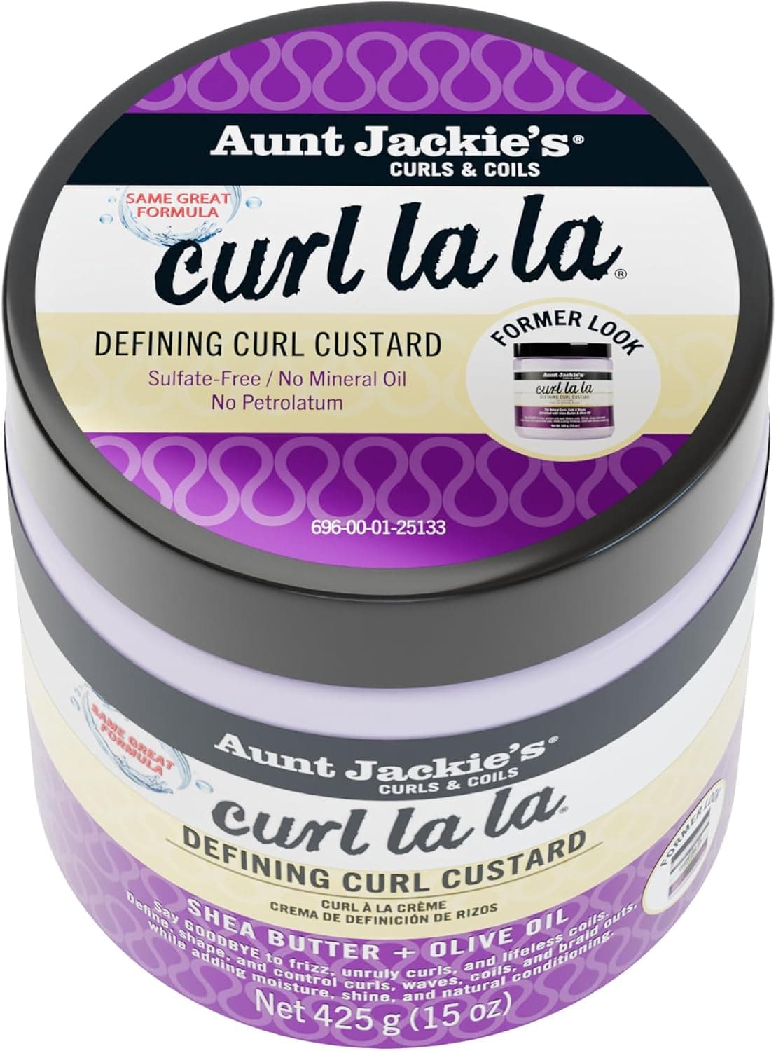 کاستارد حالتدهنده فرِ مو Aunt Jackie's Curl La La با رایحه میوهای 426g کاستارد حالتدهنده فرِ مو Aunt Jackie's Curl La La با رایحه میوهای 426g