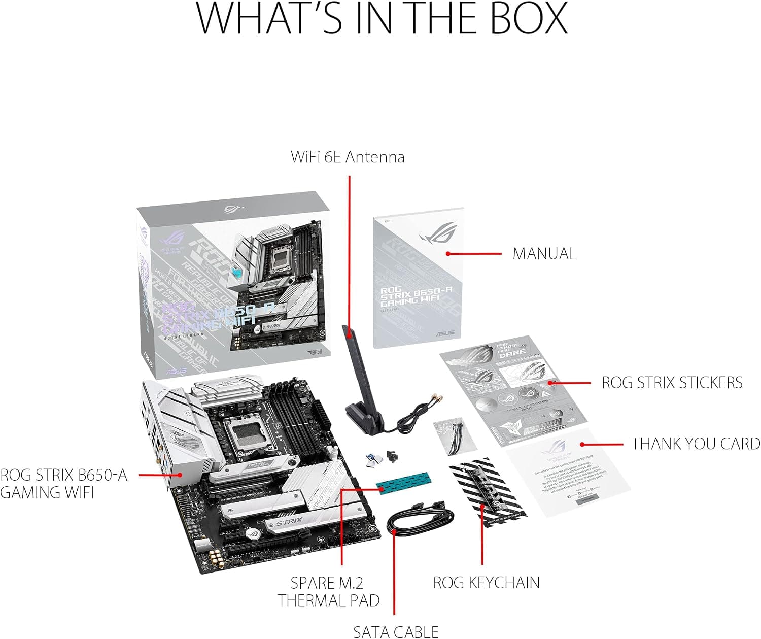 مادربرد گیمینگ ASUS ROG Strix سفید مدل B650-A مادربرد گیمینگ ASUS ROG Strix سفید مدل B650-A