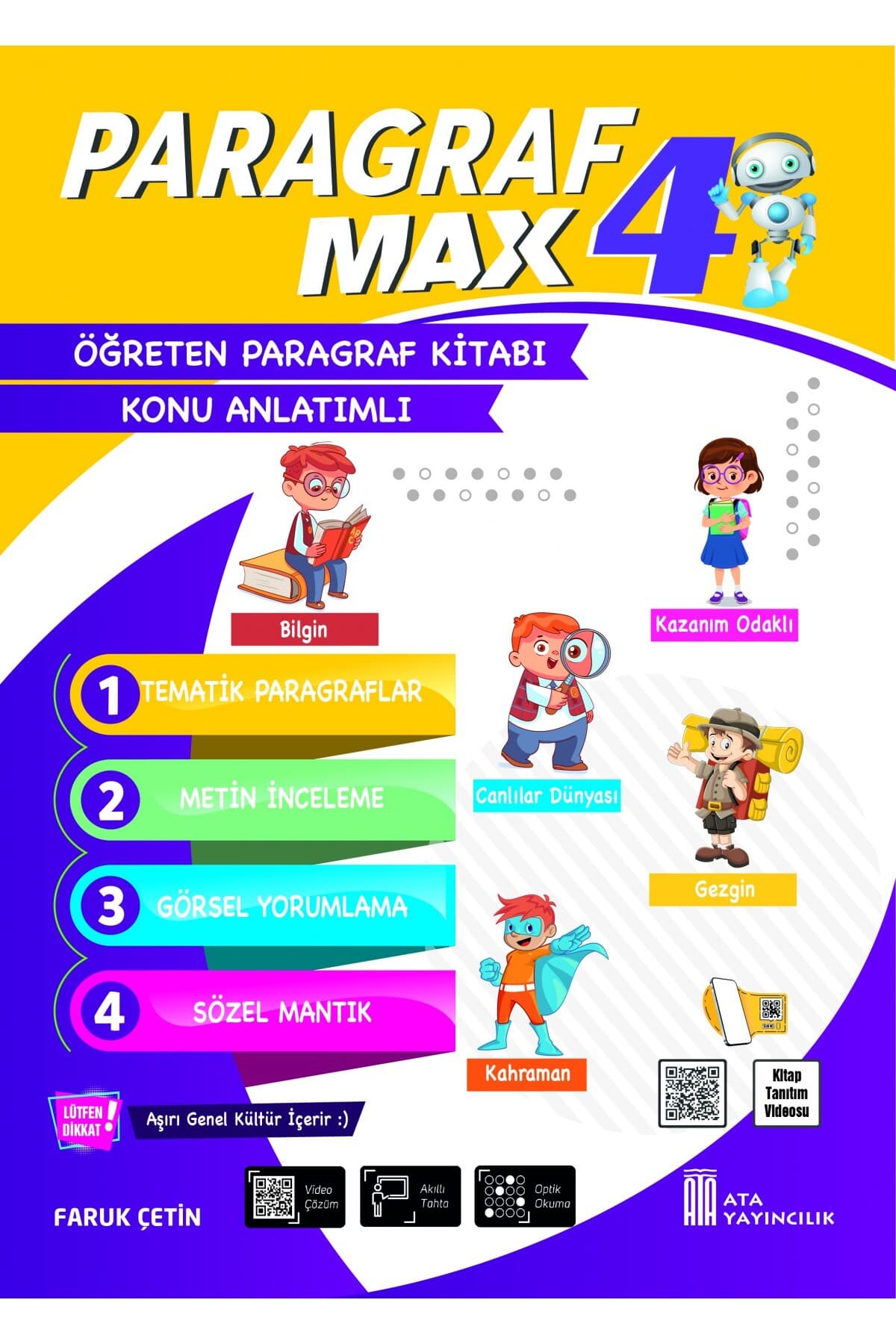 کتاب پاراگراف کلاس چهارم Ata Yayıncılık Max کتاب پاراگراف کلاس چهارم Ata Yayıncılık Max