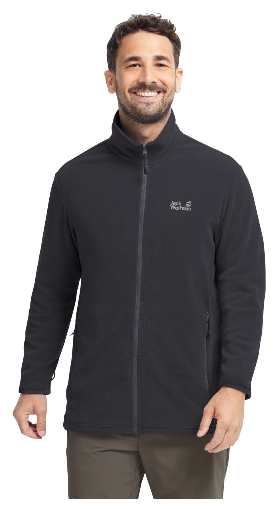 پولار مردانه Jack Wolfskin سیاه مدل Taunus 100 FZ M پولار مردانه Jack Wolfskin سیاه مدل Taunus 100 FZ M