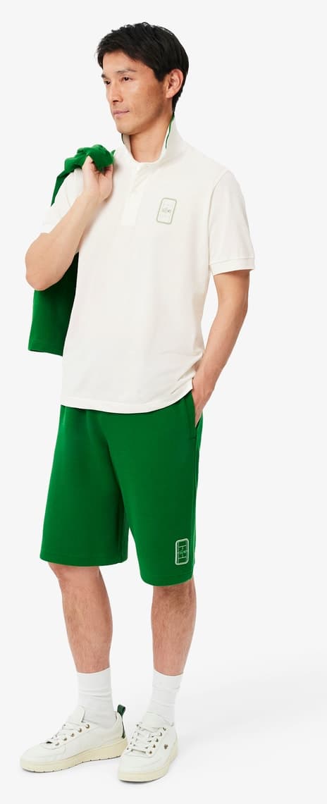 پولوشرت مردانه Lacoste فیت کلاسیک سفید پولوشرت مردانه Lacoste فیت کلاسیک سفید