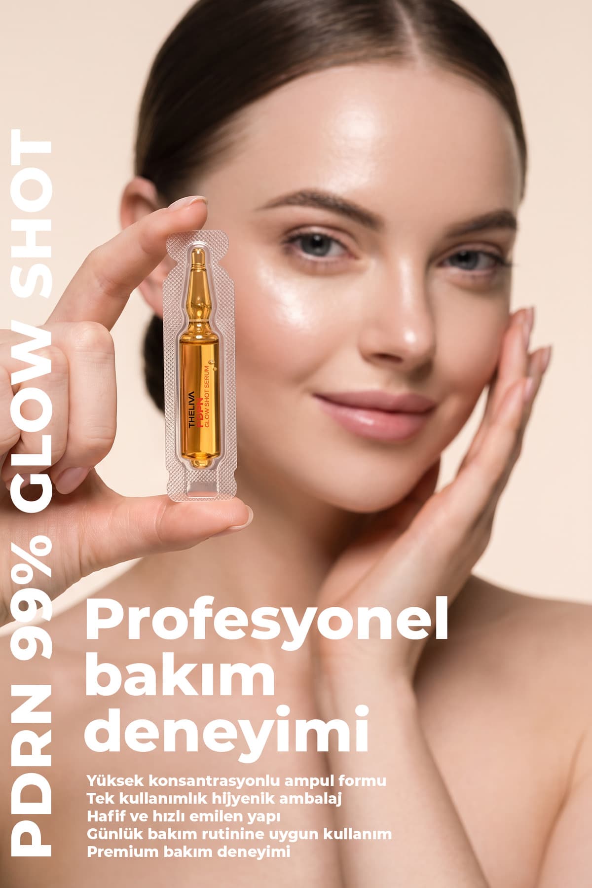 آمپول The Liva با افکت پوست شیشهای و درخشانکننده مدل PDRN Glow Shot بسته 5 تایی آمپول The Liva با افکت پوست شیشهای و درخشانکننده مدل PDRN Glow Shot بسته 5 تایی