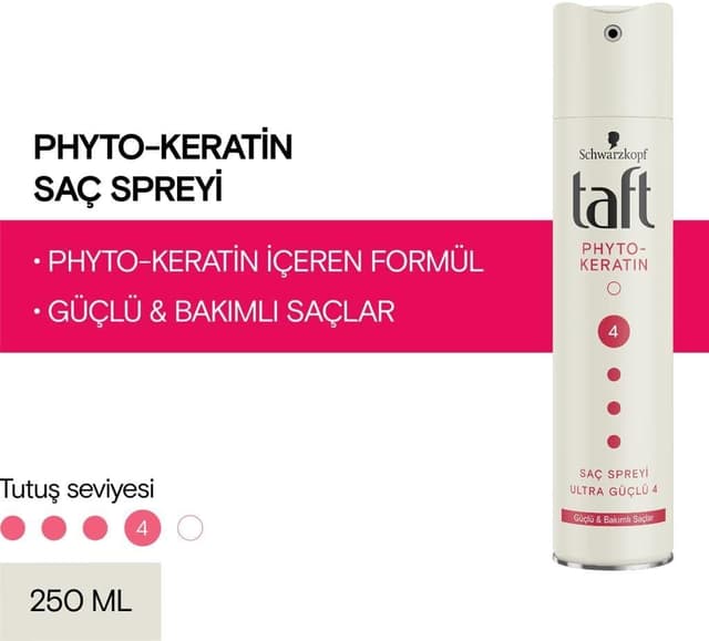 اسپری مو TAFT کراتین فوققوی 250 ml اسپری مو TAFT کراتین فوققوی 250 ml