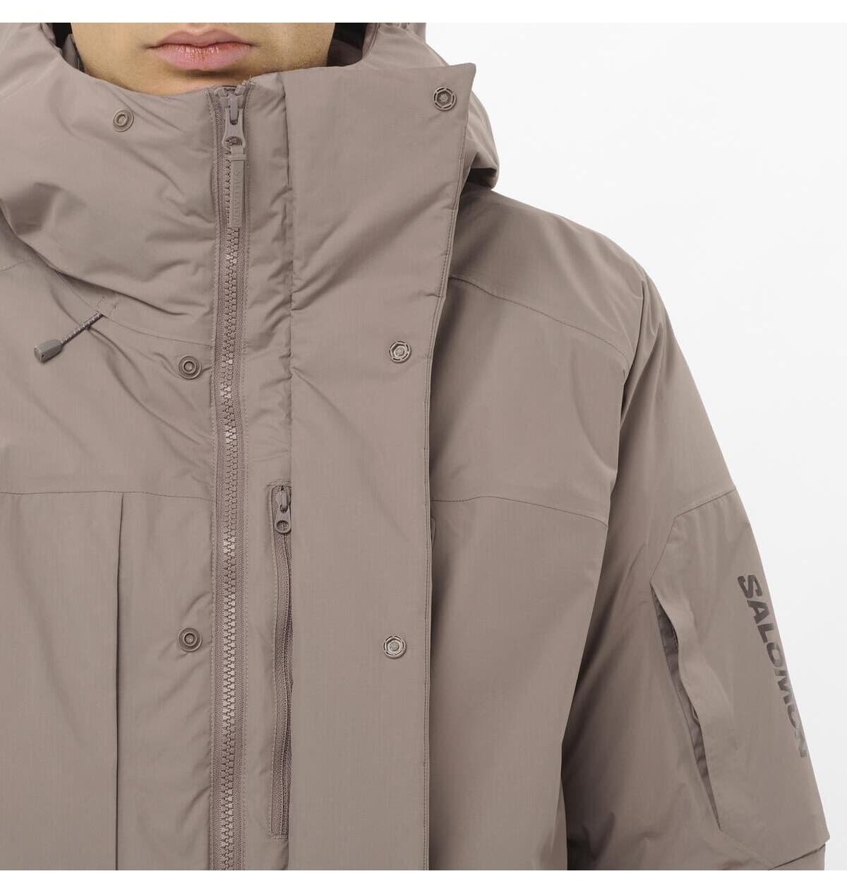 کاپشن یونیسکس Salomon پردار ضدآب OUTLIFE مدل Montu آهنی LC2642400 کاپشن یونیسکس Salomon پردار ضدآب OUTLIFE مدل Montu آهنی LC2642400