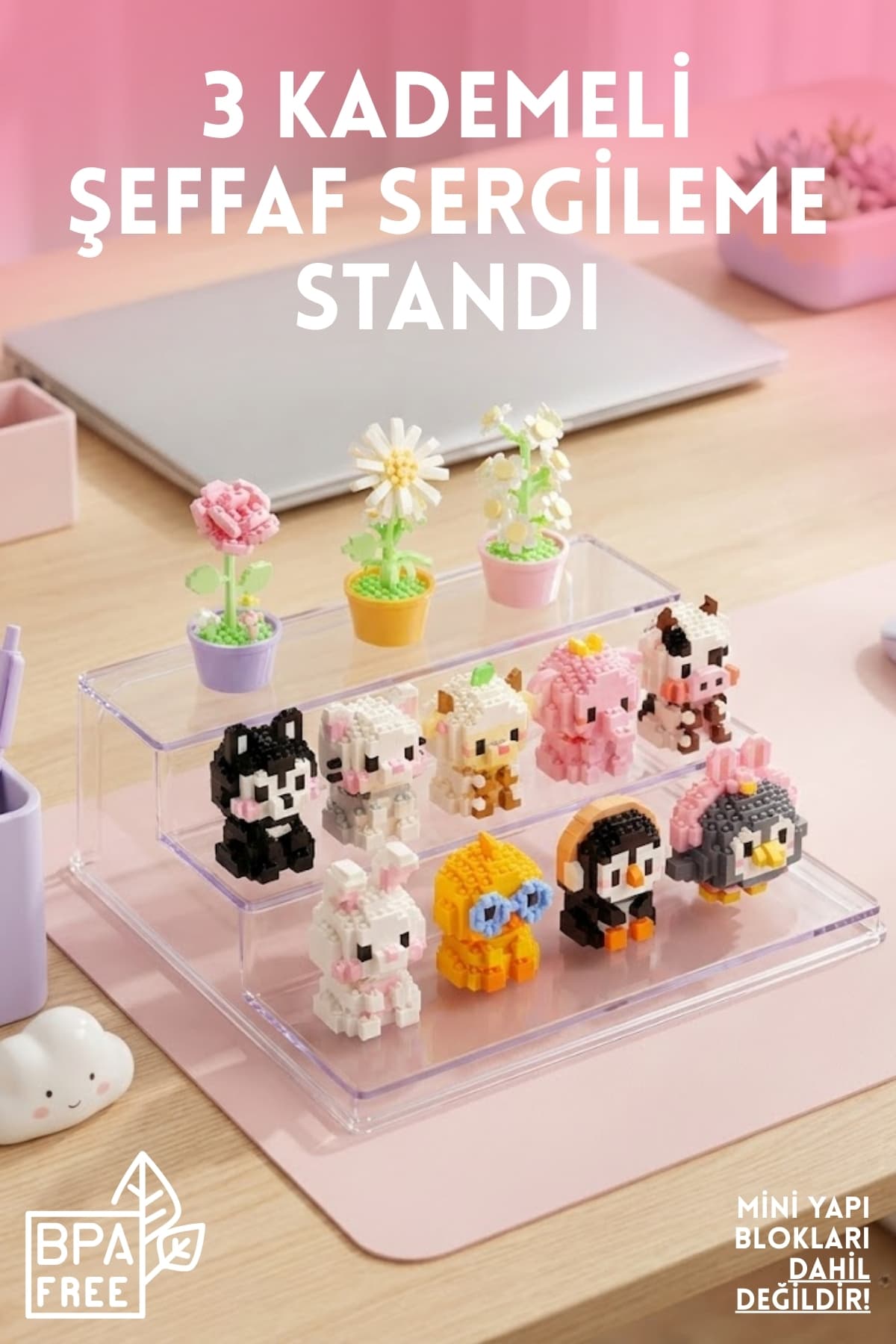 استند نمایش شفاف سه طبقه Nandy Kids سازماندهنده رومیزی استند نمایش شفاف سه طبقه Nandy Kids سازماندهنده رومیزی