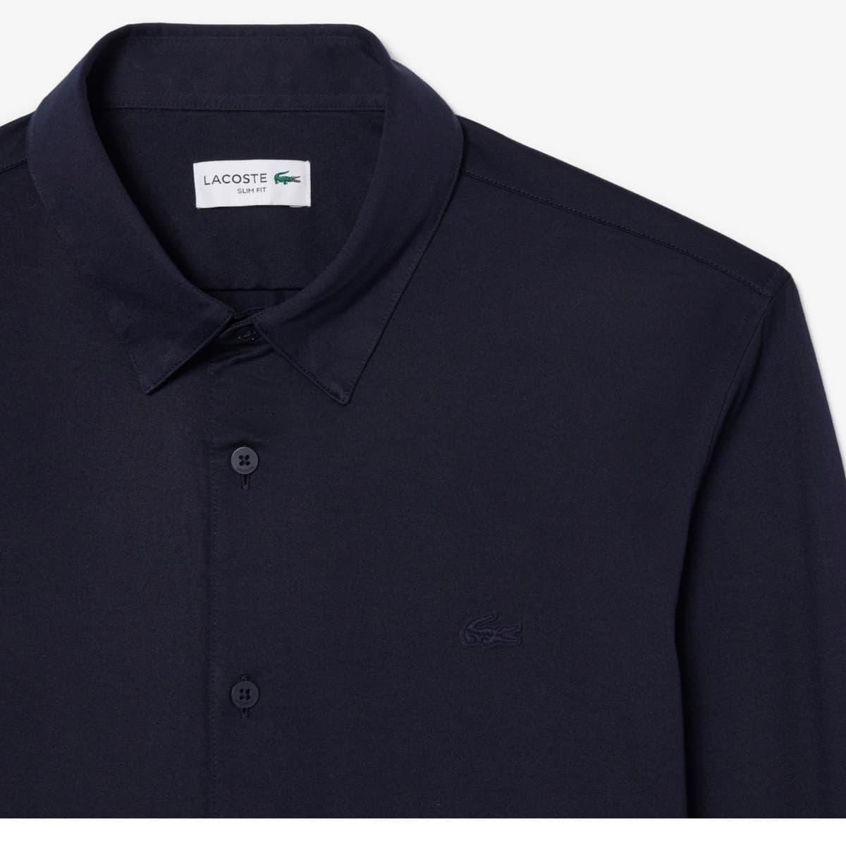 پیراهن مردانه Lacoste فیت اسلیم سرمهای پیراهن مردانه Lacoste فیت اسلیم سرمهای