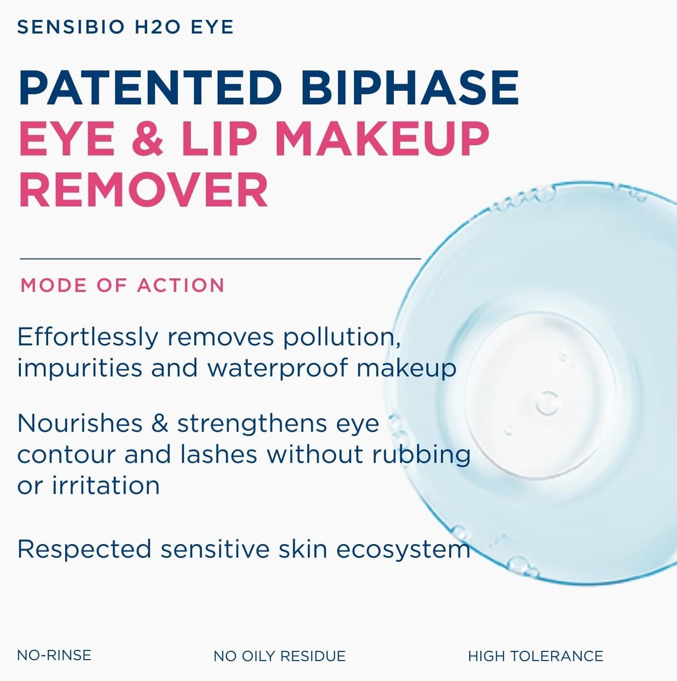پاککننده میسلار دوفازی Bioderma Sensibio H2O Eye چشم، لب، مژه Provitamin B5 125 ml پاککننده میسلار دوفازی Bioderma Sensibio H2O Eye چشم، لب، مژه Provitamin B5 125 ml