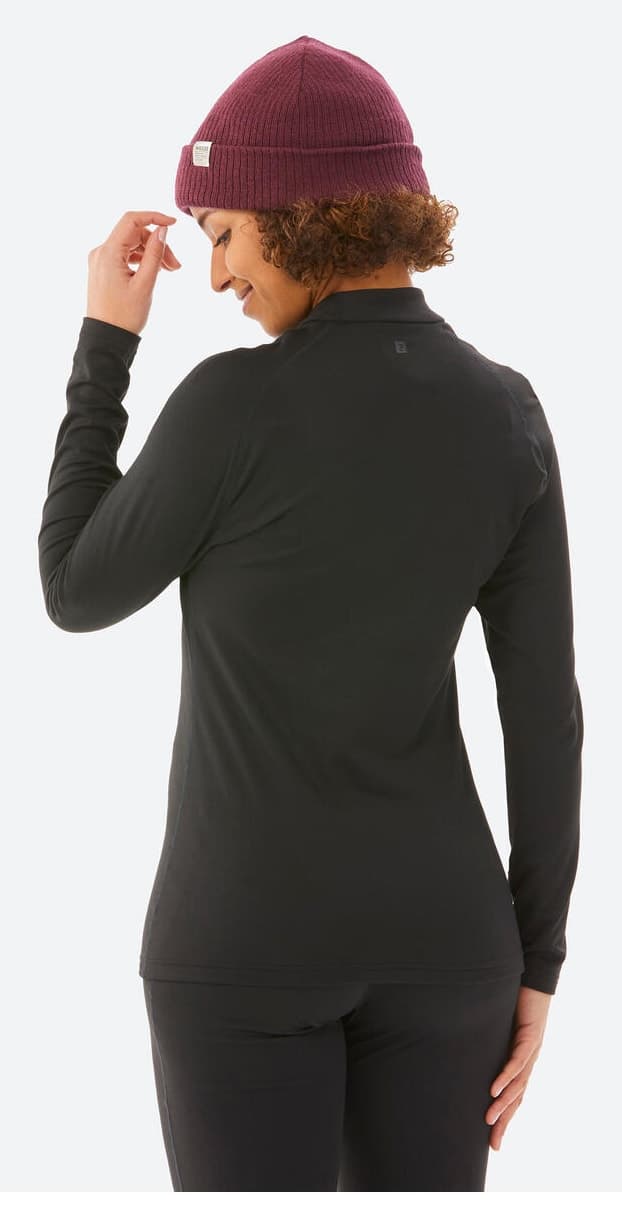 زیرپوش حرارتی زنانه اسکی Decathlon Wedze مشکی مدل BL 500 زیرپوش حرارتی زنانه اسکی Decathlon Wedze مشکی مدل BL 500