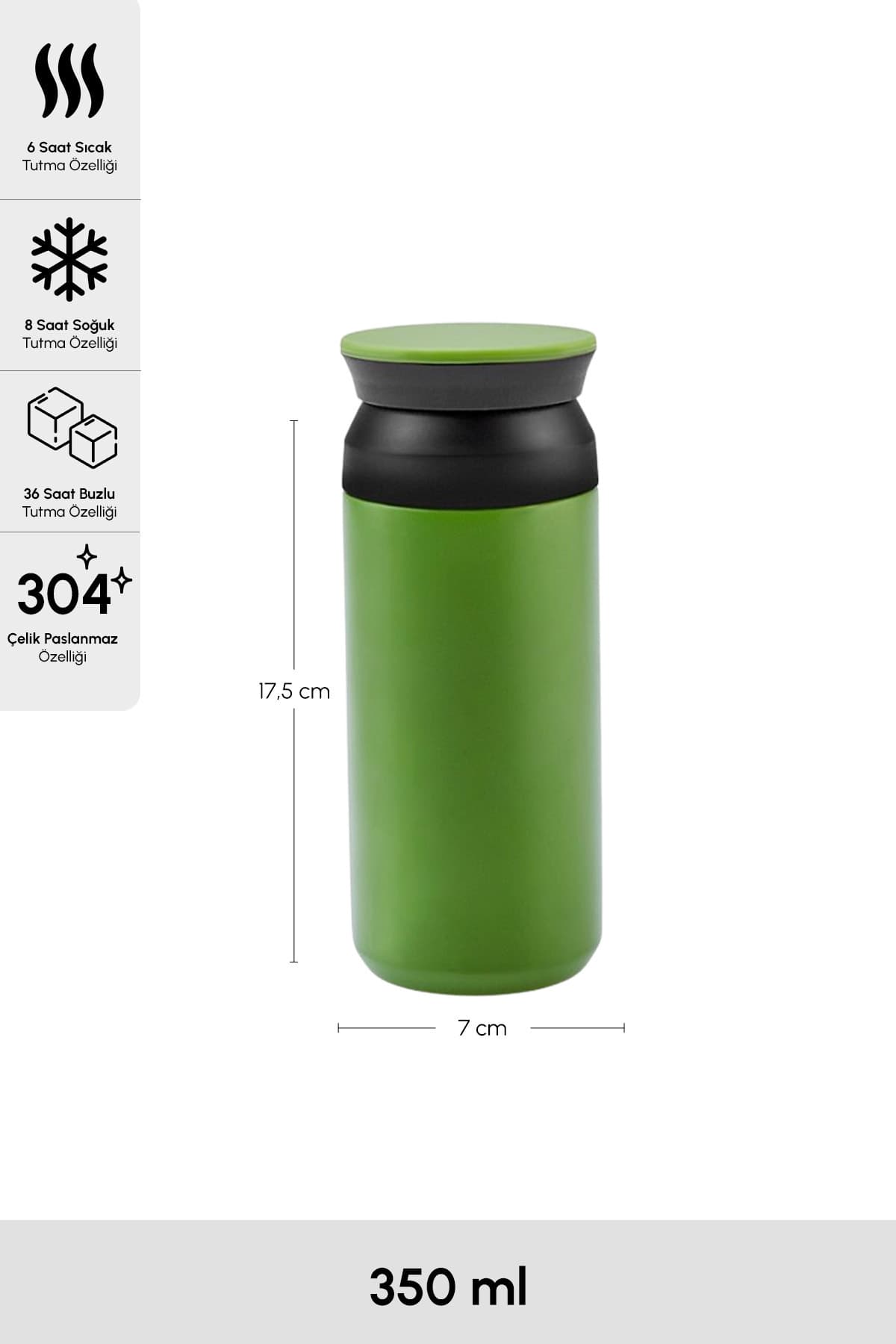 فلاسک استیل ضدزنگ Karaca Rainbow سبز 350 ml فلاسک استیل ضدزنگ Karaca Rainbow سبز 350 ml