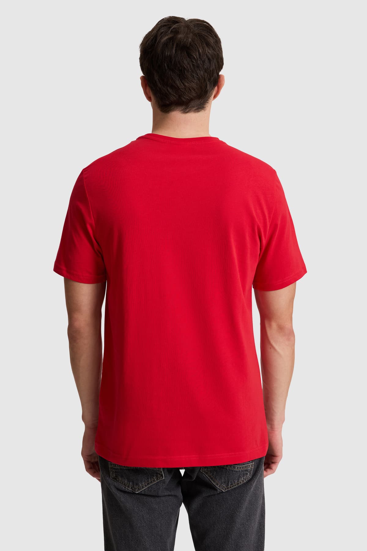تیشرت مردانه U.S. Polo Assn. قرمز فیت معمولی یقه گرد بیسیک مدل 50327022-VR171 تیشرت مردانه U.S. Polo Assn. قرمز فیت معمولی یقه گرد بیسیک مدل 50327022-VR171