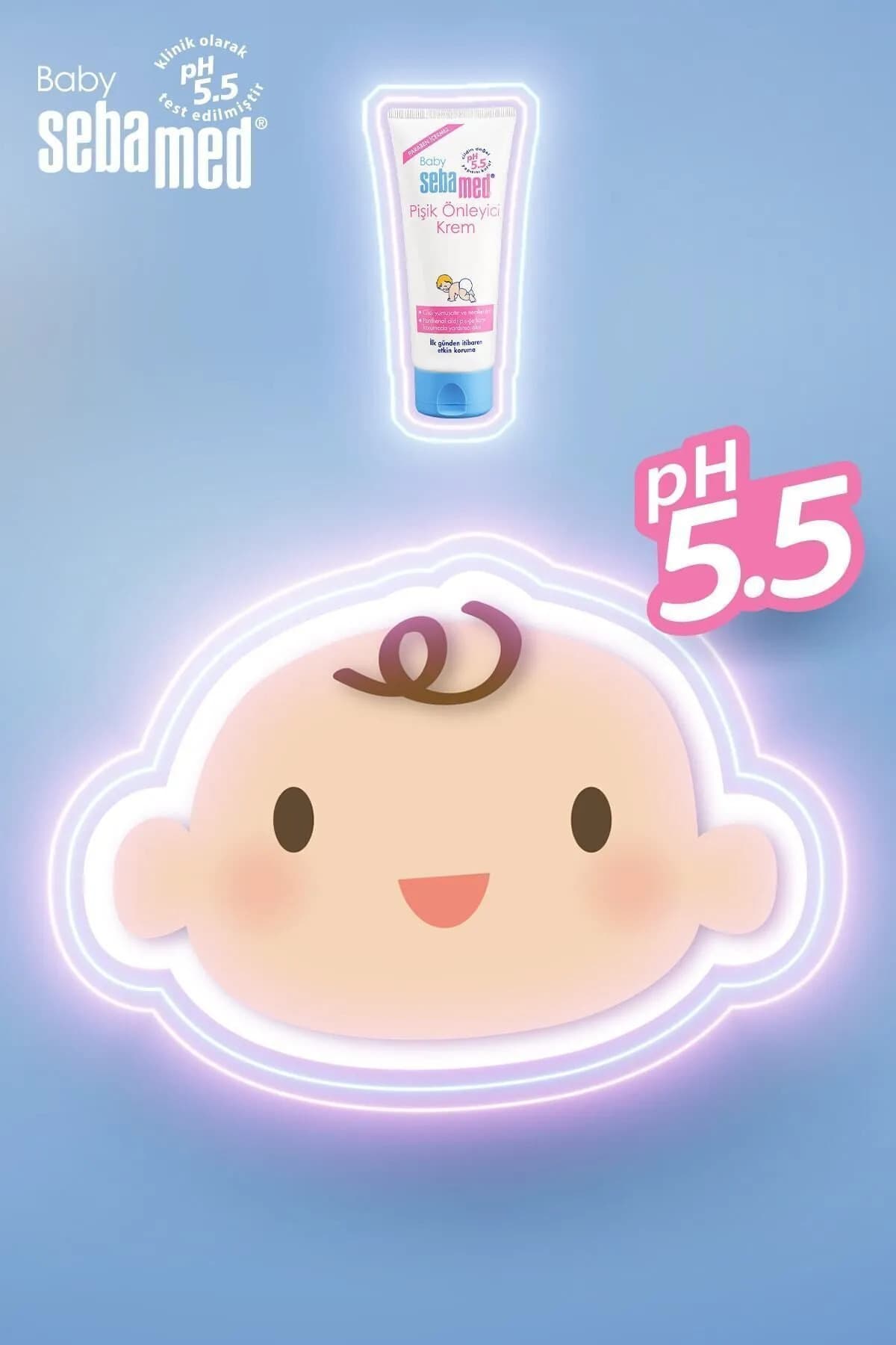 کرم ضدسوختگی پوشک نوزاد Sebamed حاوی پانتنول با pH 5.5 حجم 50 ml کرم ضدسوختگی پوشک نوزاد Sebamed حاوی پانتنول با pH 5.5 حجم 50 ml