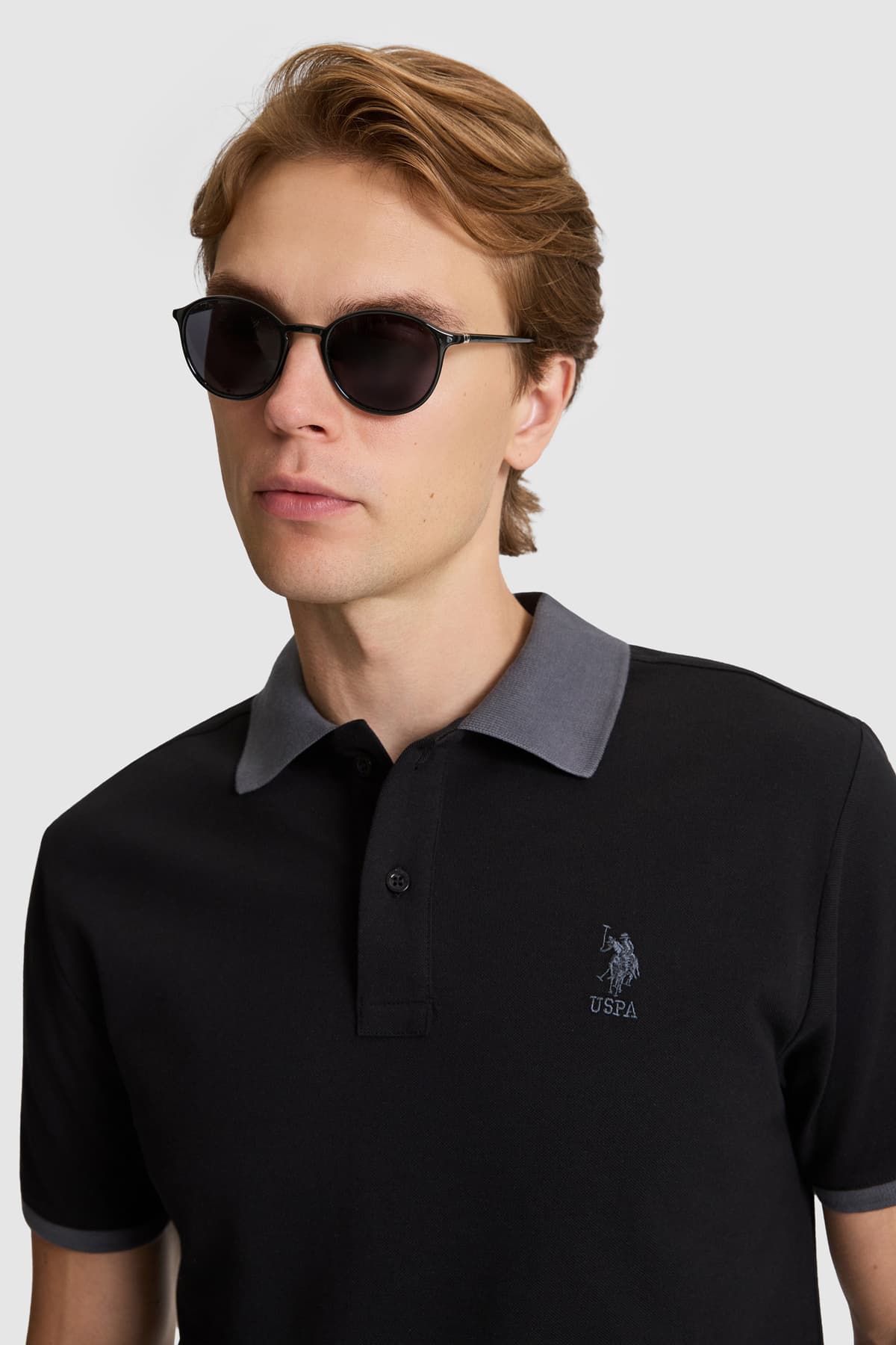 تیشرت مردانه مشکی یقه پولو ساده فیت معمولی U.S. Polo Assn. مدل 50326978-VR046 تیشرت مردانه مشکی یقه پولو ساده فیت معمولی U.S. Polo Assn. مدل 50326978-VR046