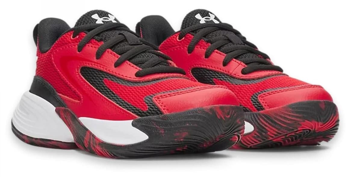 کفش ورزشی بچگانه Under Armour بسکتبال قرمز Lockdown 8 مدل 6009404 کفش ورزشی بچگانه Under Armour بسکتبال قرمز Lockdown 8 مدل 6009404