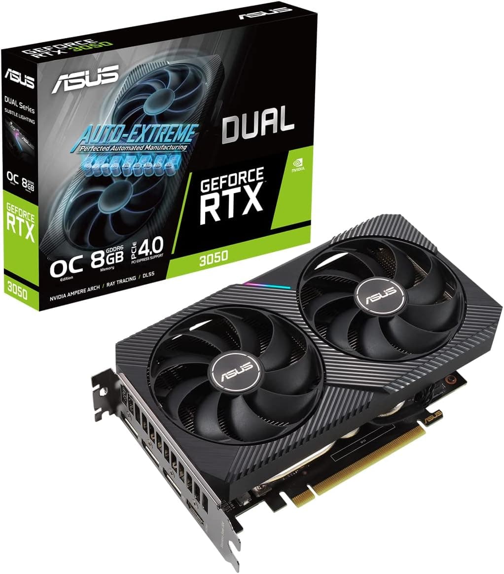 کارت گرافیک ASUS Dual GeForce RTX 3050 OC 6GB مدل DUAL-RTX3050-O6G کارت گرافیک ASUS Dual GeForce RTX 3050 OC 6GB مدل DUAL-RTX3050-O6G