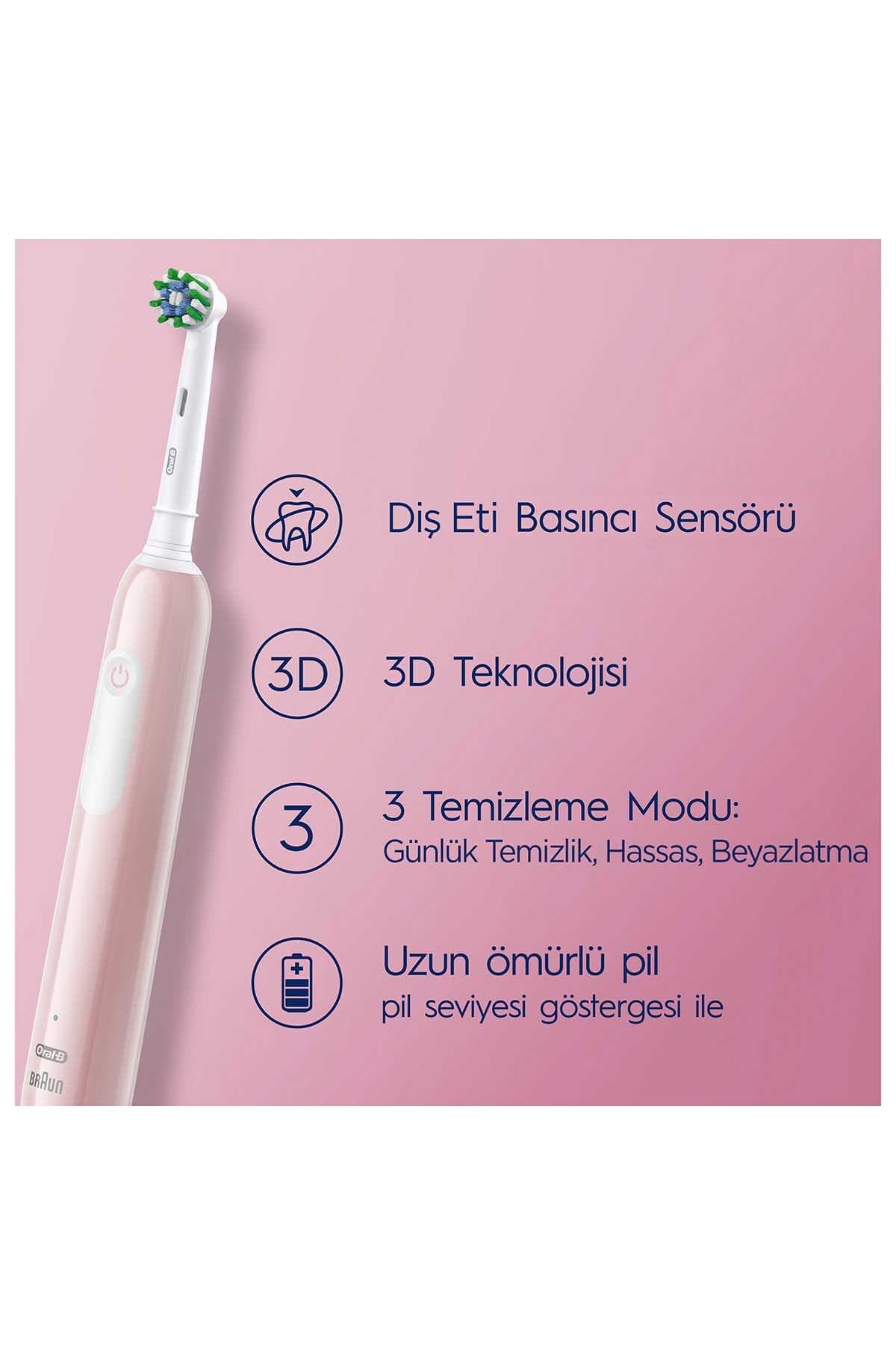 مسواک برقی شارژی Oral-B Pro Series 1 صورتی مسواک برقی شارژی Oral-B Pro Series 1 صورتی