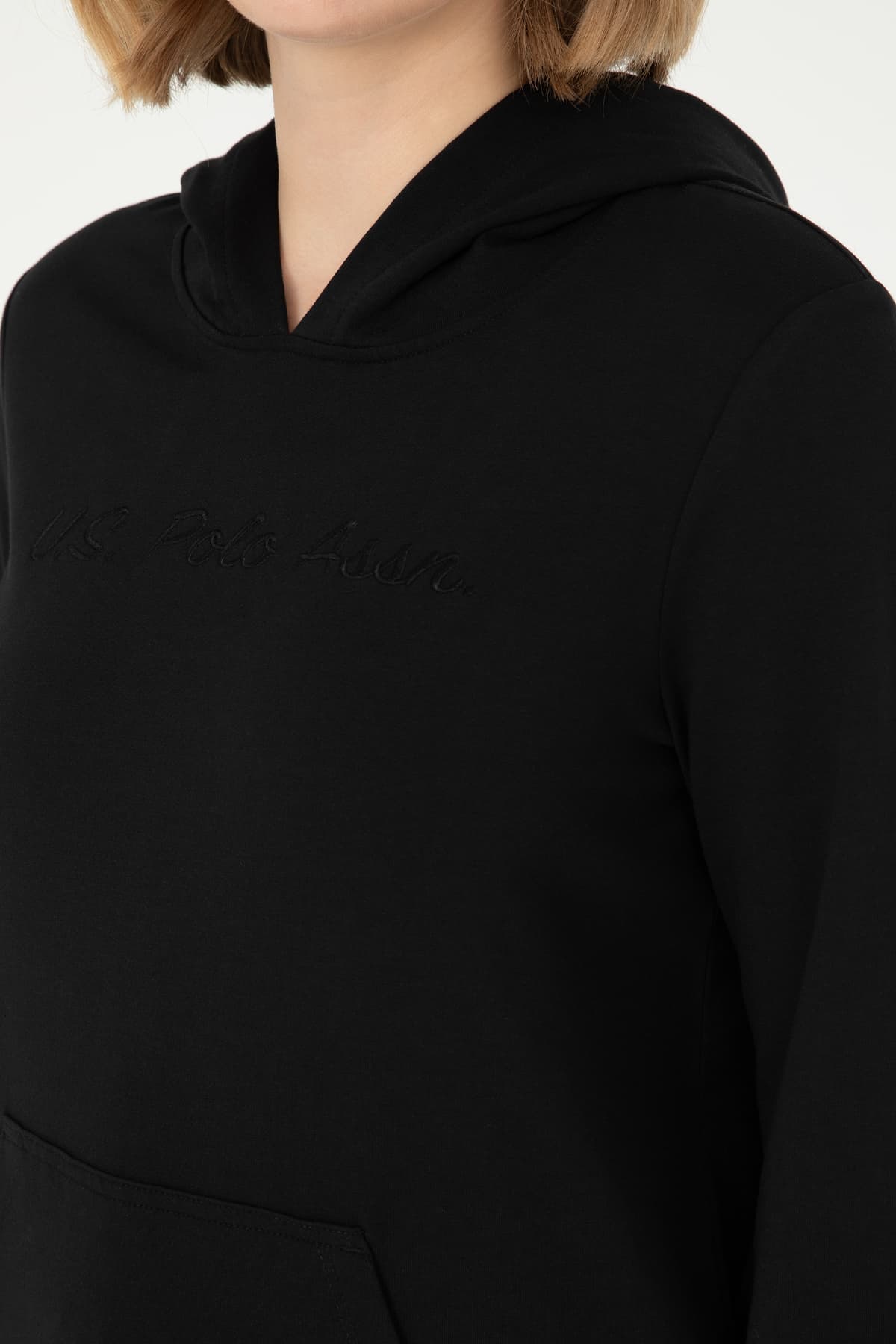 سویشرت زنانه U.S. Polo Assn. کلاهدار مشکی مدل 50296947-VR046 سویشرت زنانه U.S. Polo Assn. کلاهدار مشکی مدل 50296947-VR046