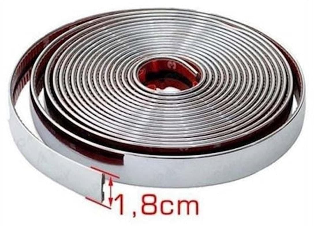 نوار تزئینی NKT GROUP کروم نیکل سهبعدی 18mm 5 متری نوار تزئینی NKT GROUP کروم نیکل سهبعدی 18mm 5 متری