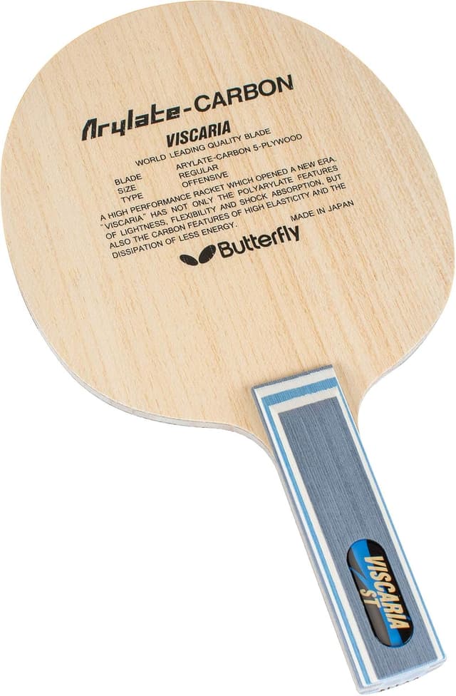 تیغه راکت تنیس روی میز Butterfly با دستههای FL و ST مدل Viscaria با ساختار ALC ساخت ژاپن تیغه راکت تنیس روی میز Butterfly با دستههای FL و ST مدل Viscaria با ساختار ALC ساخت ژاپن
