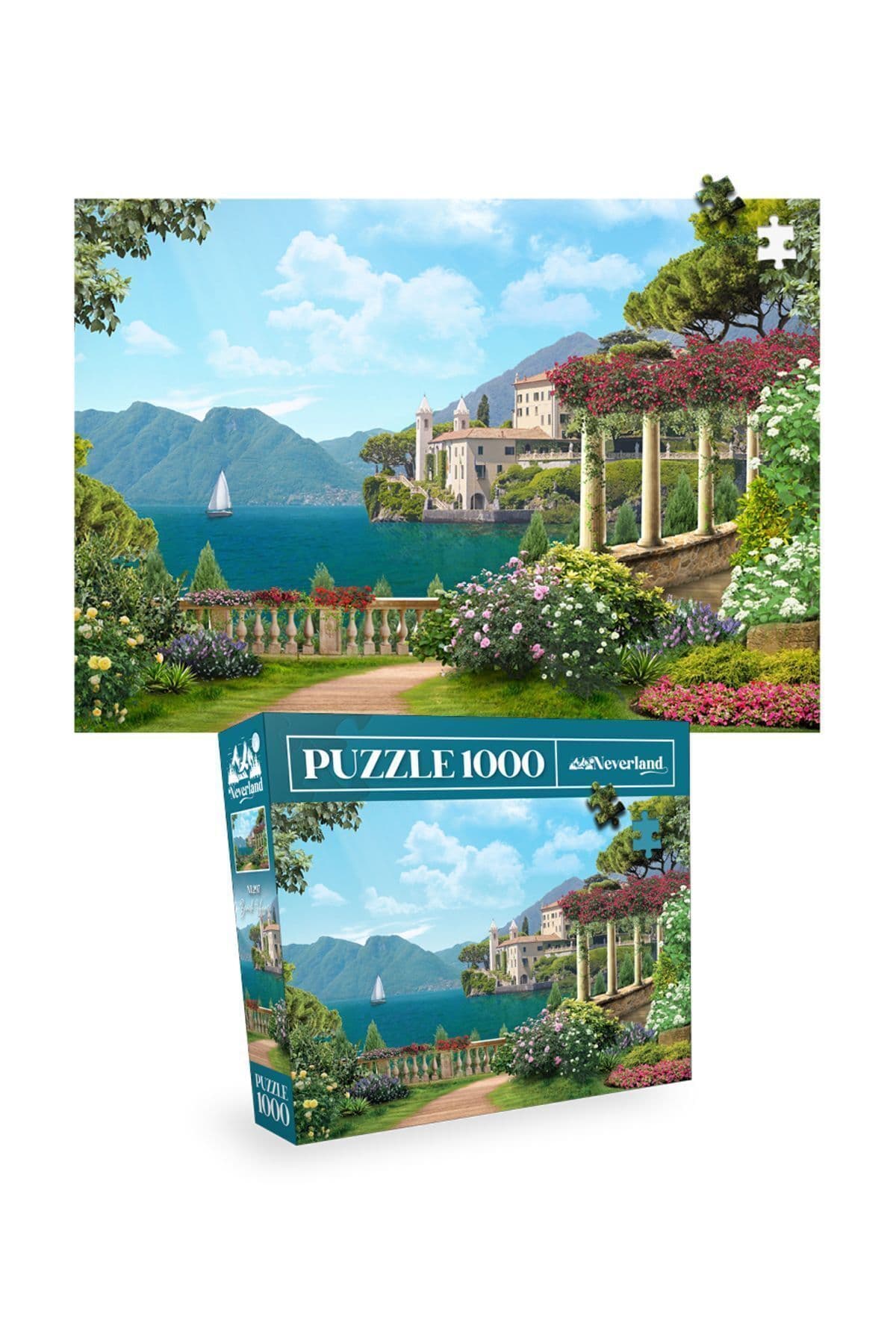 پازل 1000 تکه 2 عددی Neverland با طرح شب پرستاره و خانه ساحلی پازل 1000 تکه 2 عددی Neverland با طرح شب پرستاره و خانه ساحلی