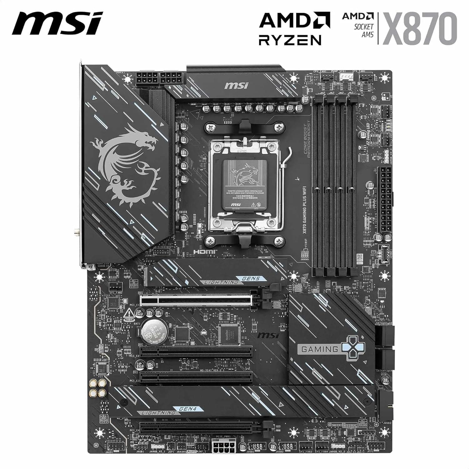 مادربرد MSI ATX برای پردازندههای AMD Ryzen مدل X870 Gaming Plus WiFi مادربرد MSI ATX برای پردازندههای AMD Ryzen مدل X870 Gaming Plus WiFi