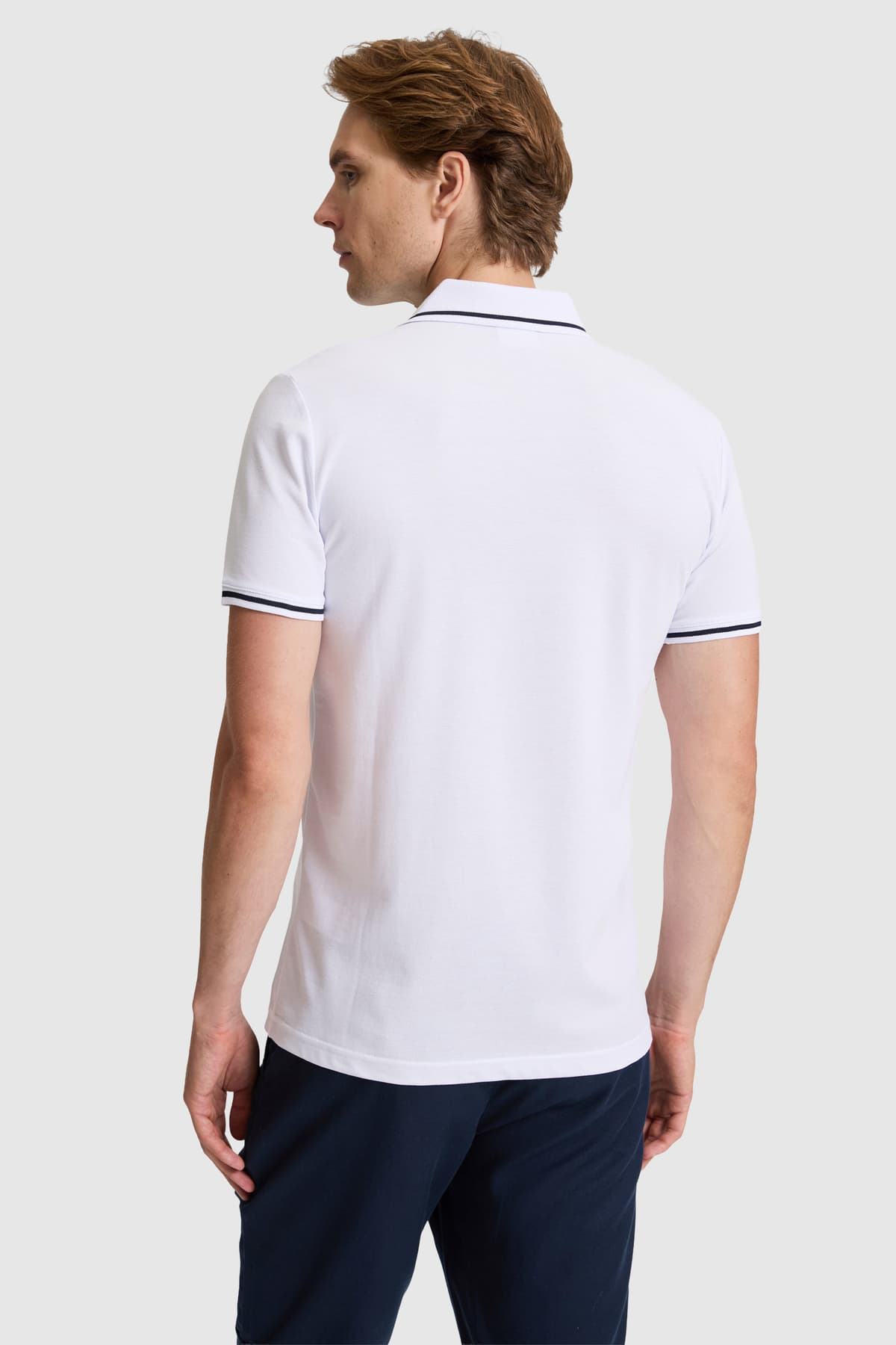 تیشرت مردانه یقهپولو U.S. Polo Assn. سفید فیت اسلیم مدل 50326975-VR013 تیشرت مردانه یقهپولو U.S. Polo Assn. سفید فیت اسلیم مدل 50326975-VR013