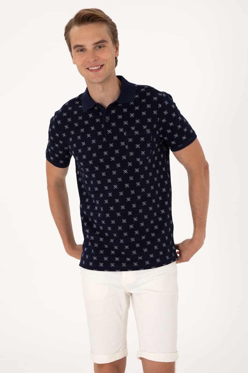 تیشرت مردانه U.S. Polo Assn. فیت معمولی سرمهای یقه پولو مدل 50300379-VR033 تیشرت مردانه U.S. Polo Assn. فیت معمولی سرمهای یقه پولو مدل 50300379-VR033