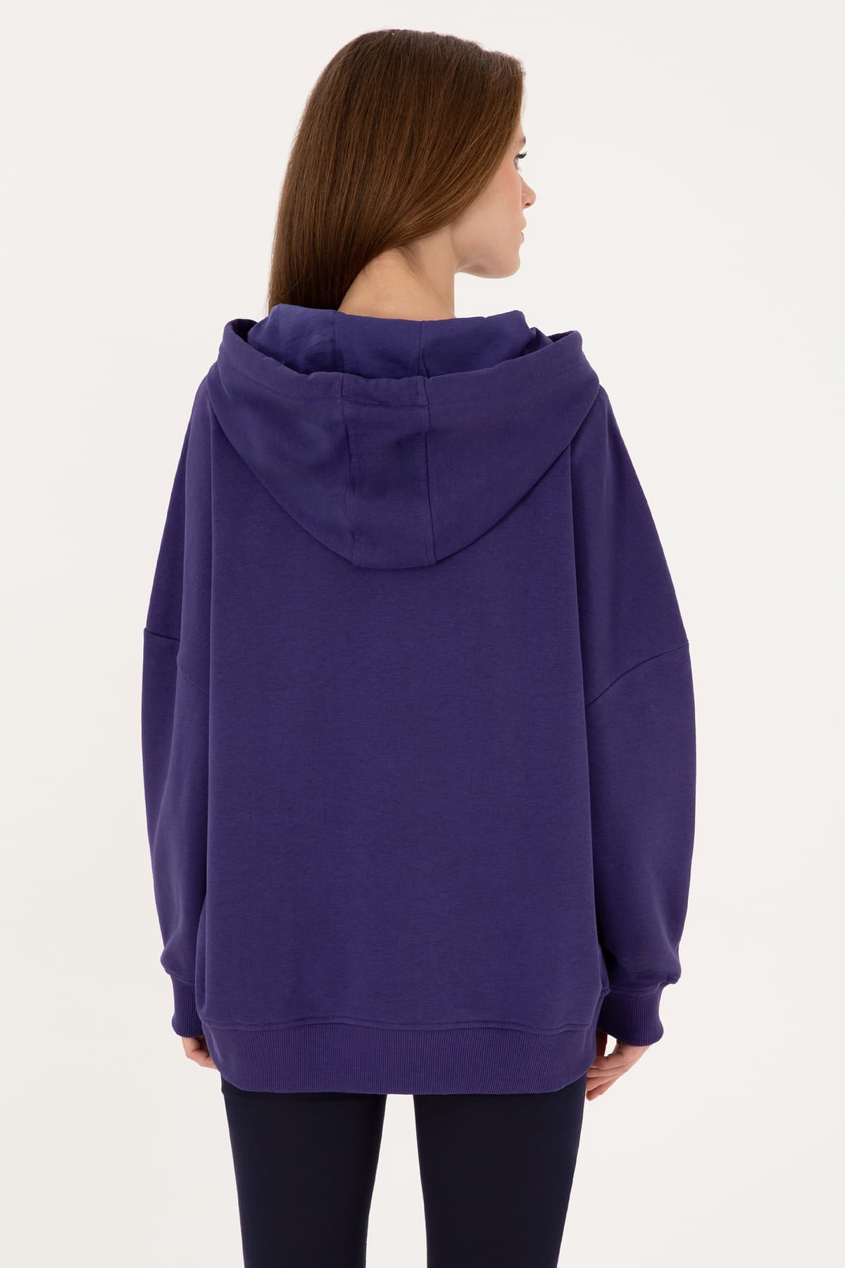 سوئیشرت زنانه U.S. Polo Assn. با کلاه بنفش مدل 50297324-VR038 سوئیشرت زنانه U.S. Polo Assn. با کلاه بنفش مدل 50297324-VR038